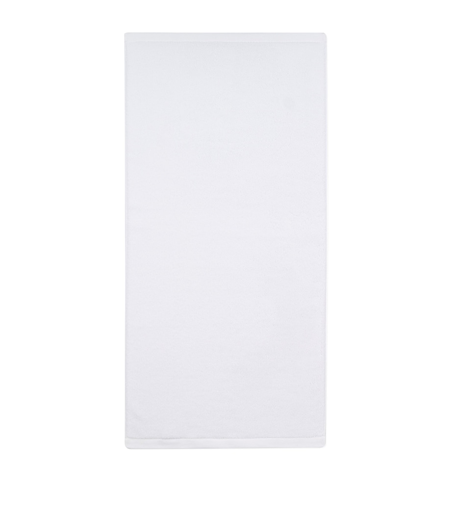 Organic Cotton Vesta Hand Towel (50cm x 100cm) WHITE/WHITE Image 2