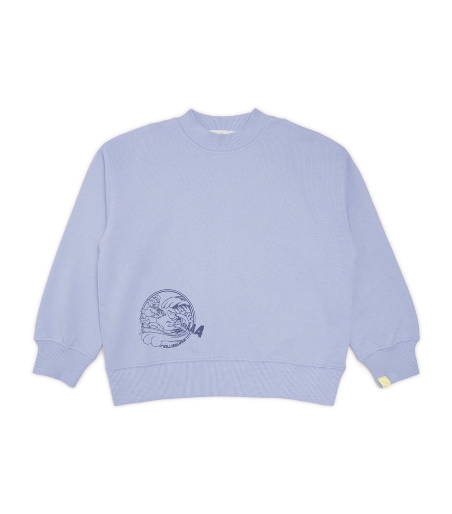 Billieblush Cotton Have A Break Sweatshirt (4-10 Years) Blue Image 1