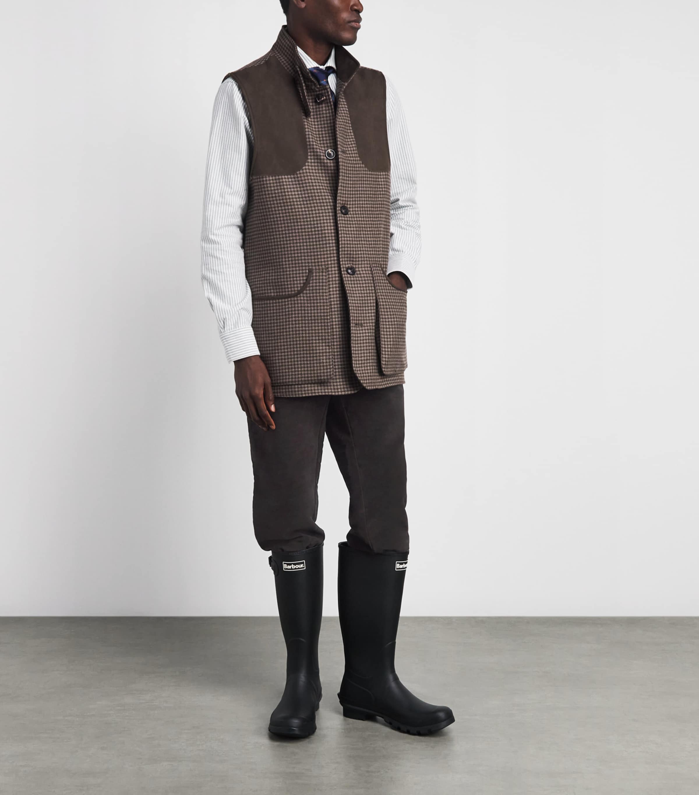 Purdey Mens Cotton Moleskin Breek Trousers Rouge Brown Image 2