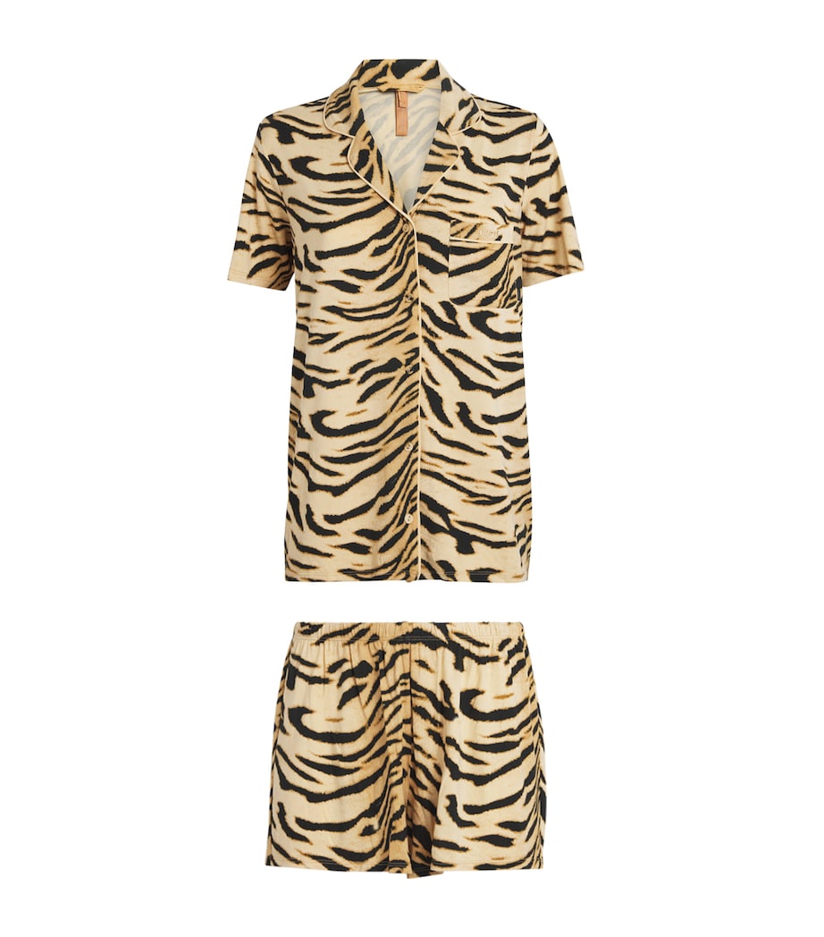 Stretch-Modal Tiger Pyjamas BRONZE TIGER PRINT Image 1