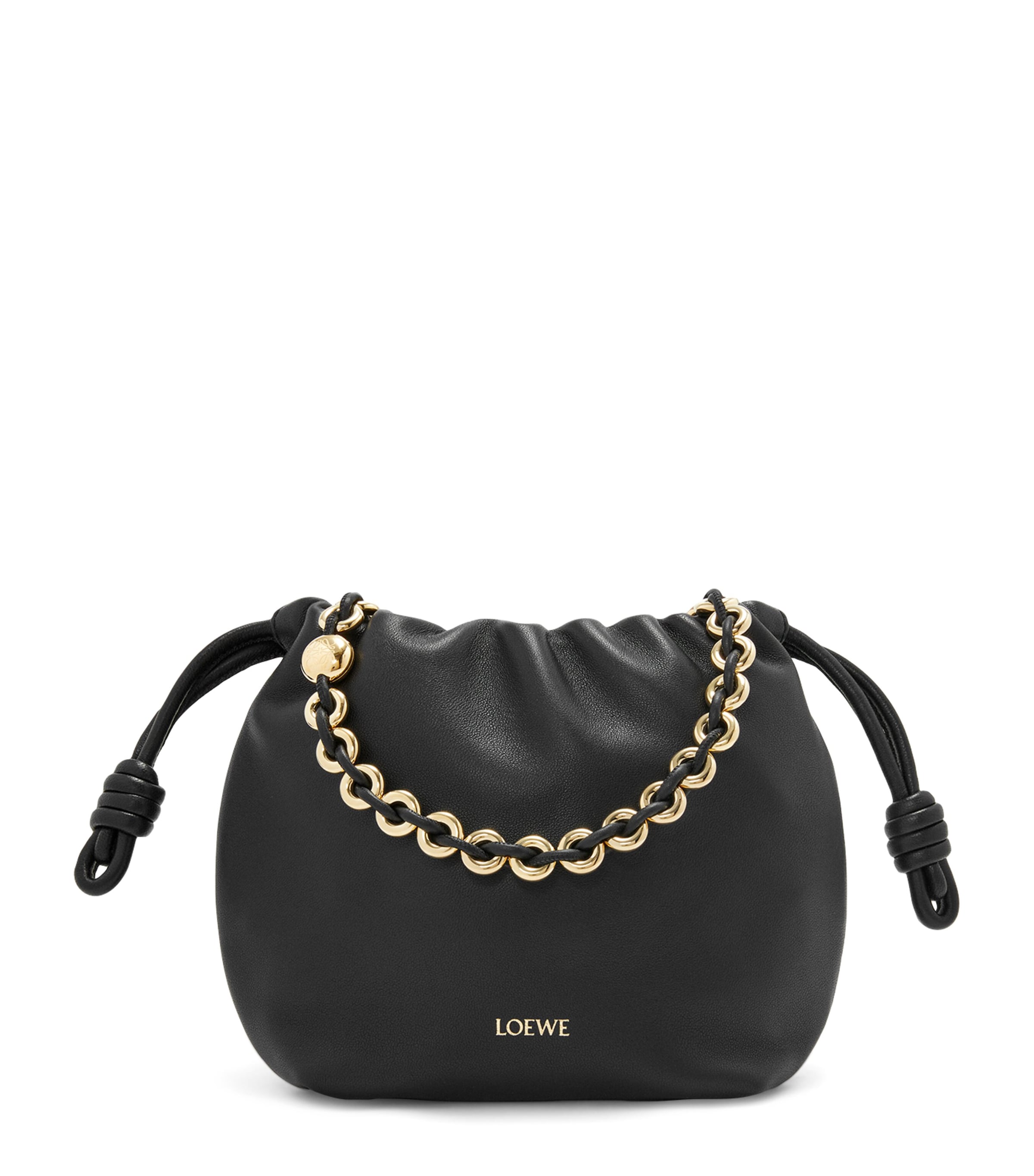 Loewe Bucket Shoulder Bag In Black