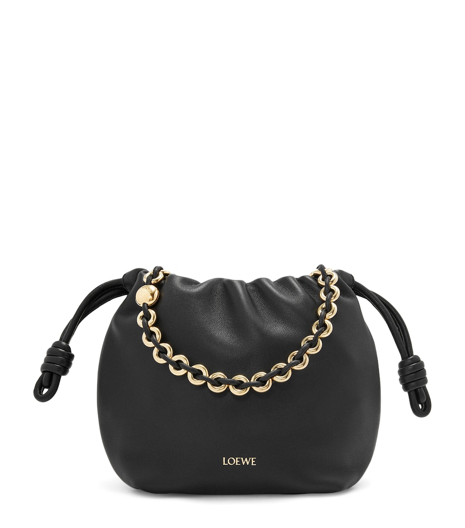 Mini Leather Flamenco Purse BLACK Image 1