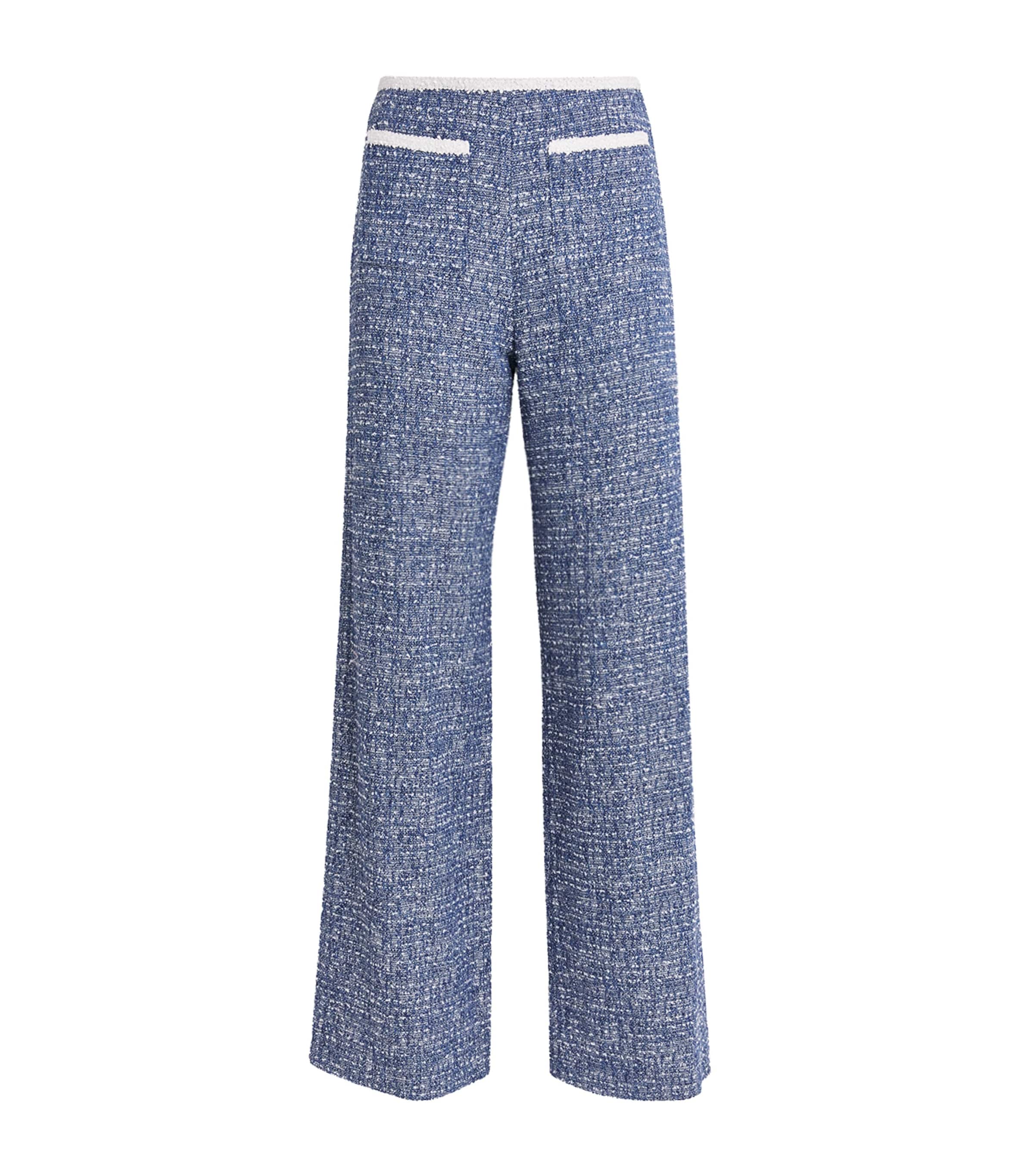 Bouclé Tweed Trousers NAVY Image 1