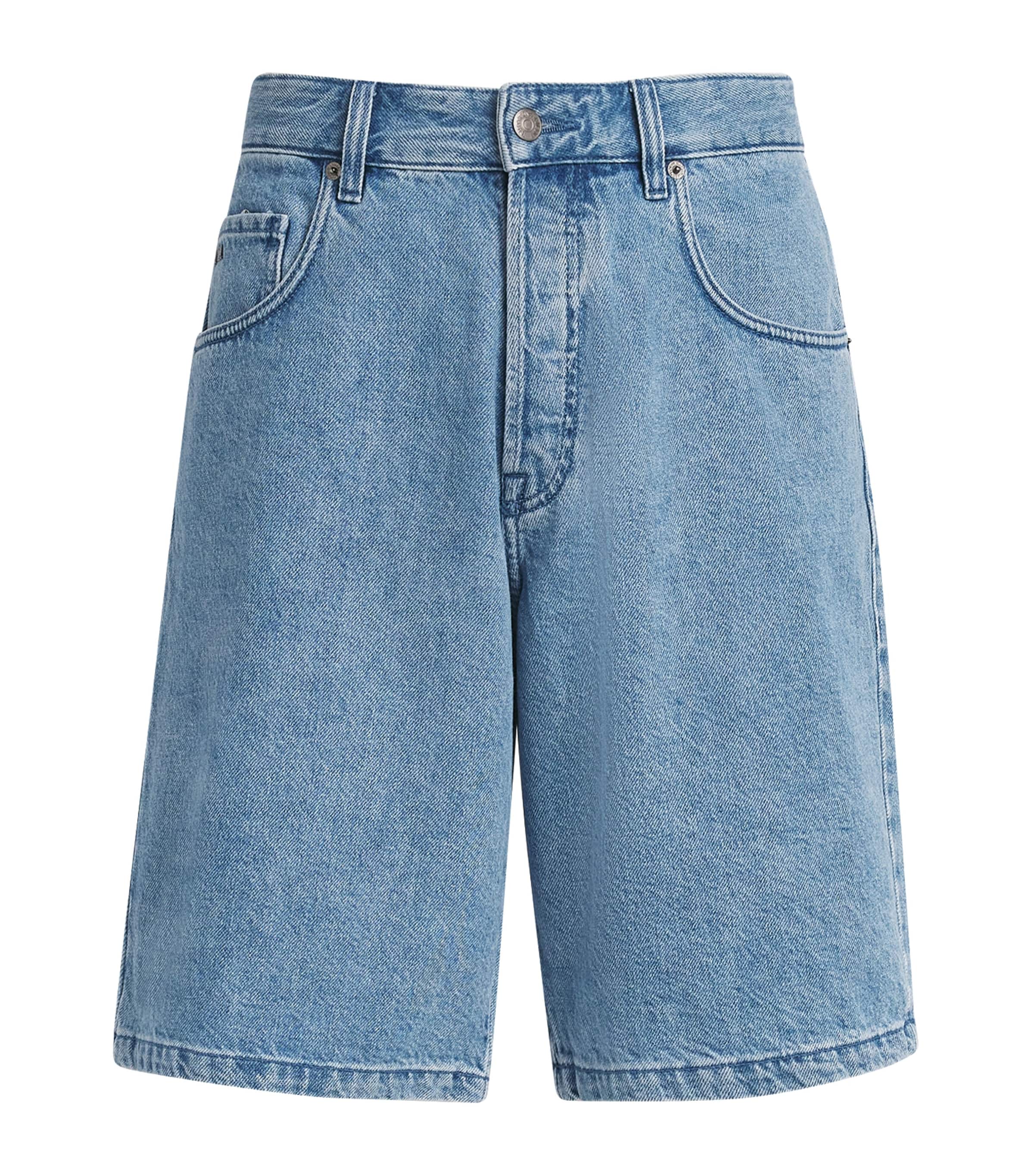 Emporio Armani Men's Denim Bermuda Shorts In Blue