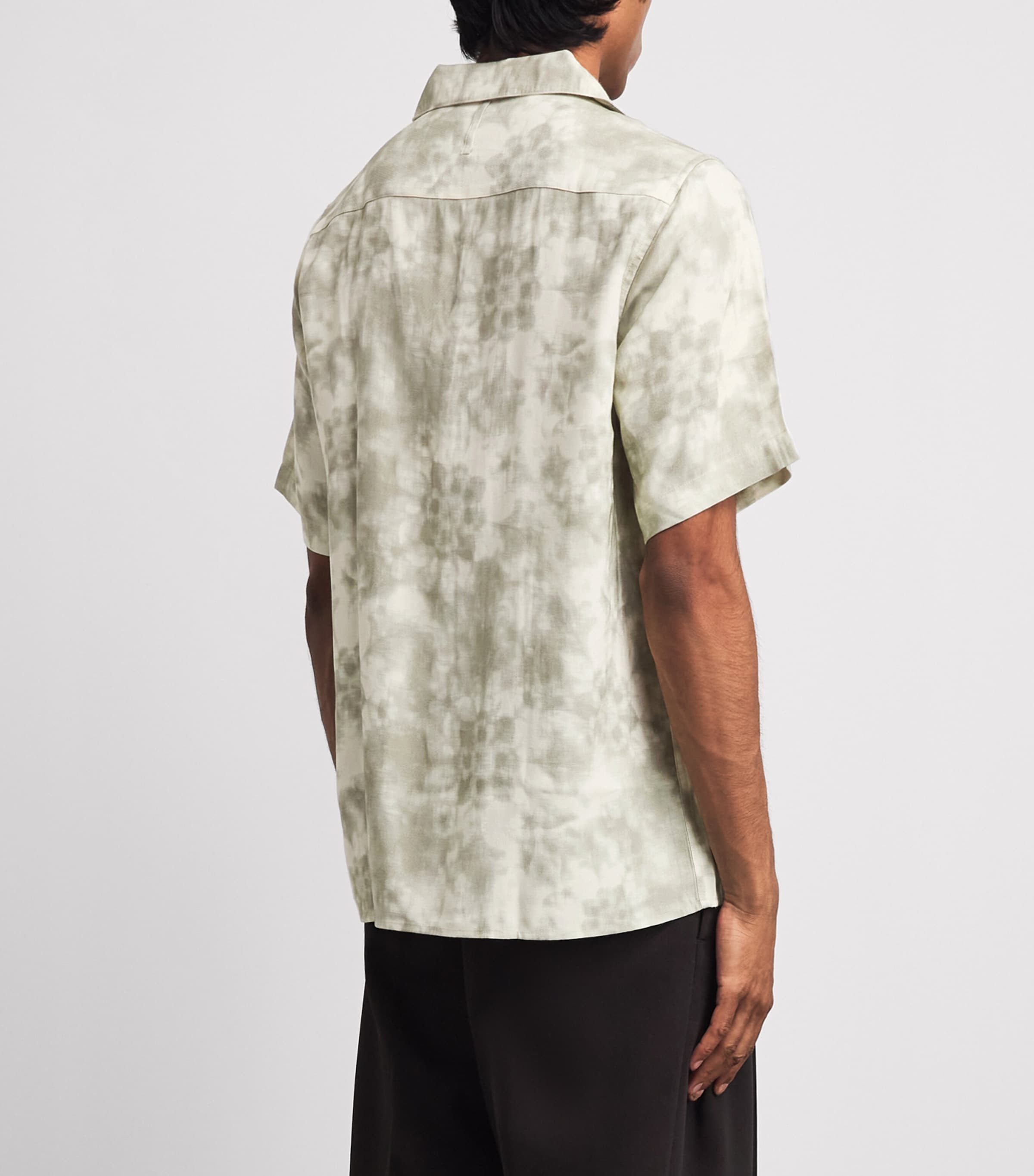 NN.07 Mens Tie Dye Julio Shirt Green Print Image 5