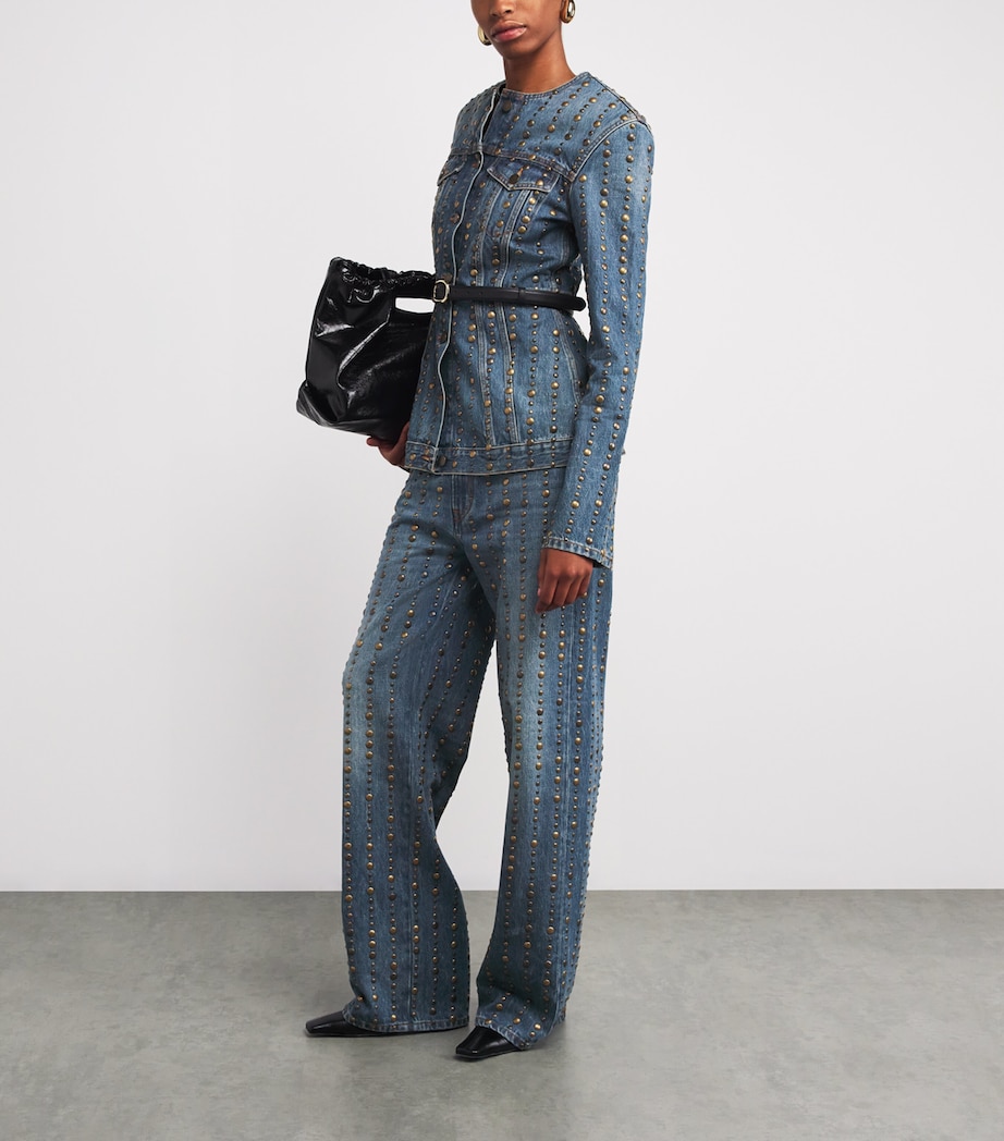 Studded Winowna Wide-Leg Jeans L0891 AUTHENTIC WASH Image 2