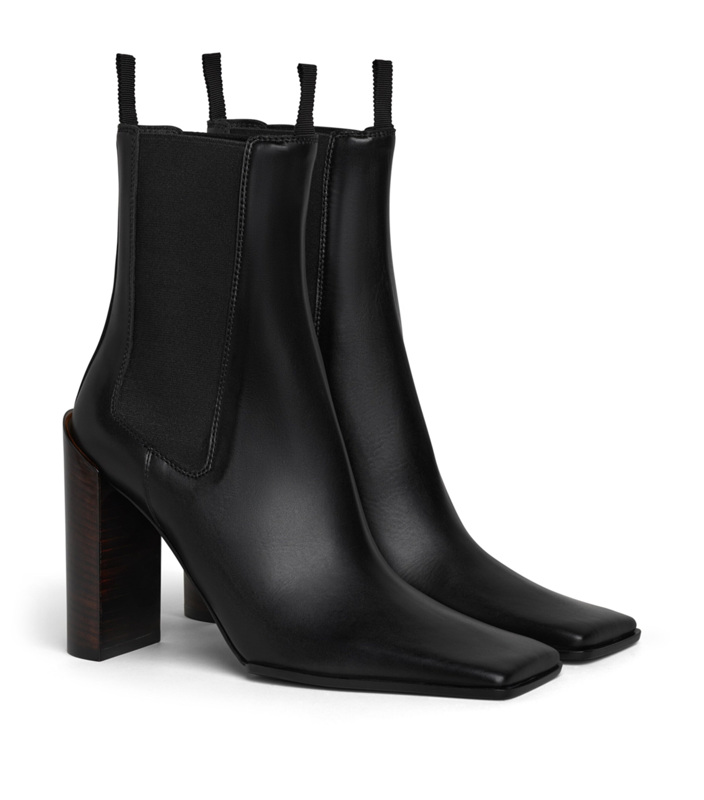 Alaïa Leather Heeled Chelsea Boots 90 Noir Image 2
