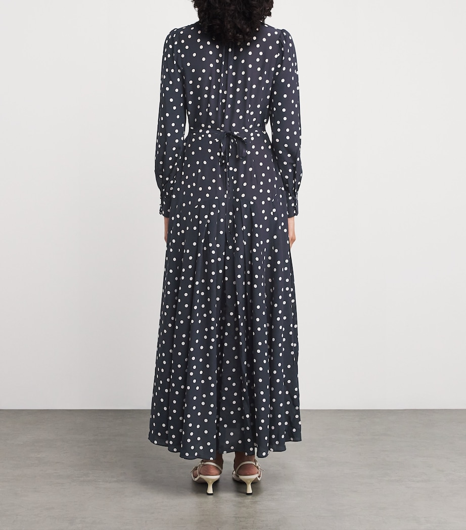 Silk Marigold Midi Dress BHEMIA SPT DEEP NAVY Image 3