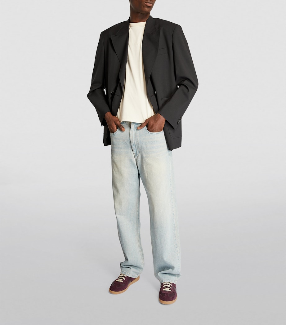 Maison Margiela Leather Replica Sneakers Wine Image 5