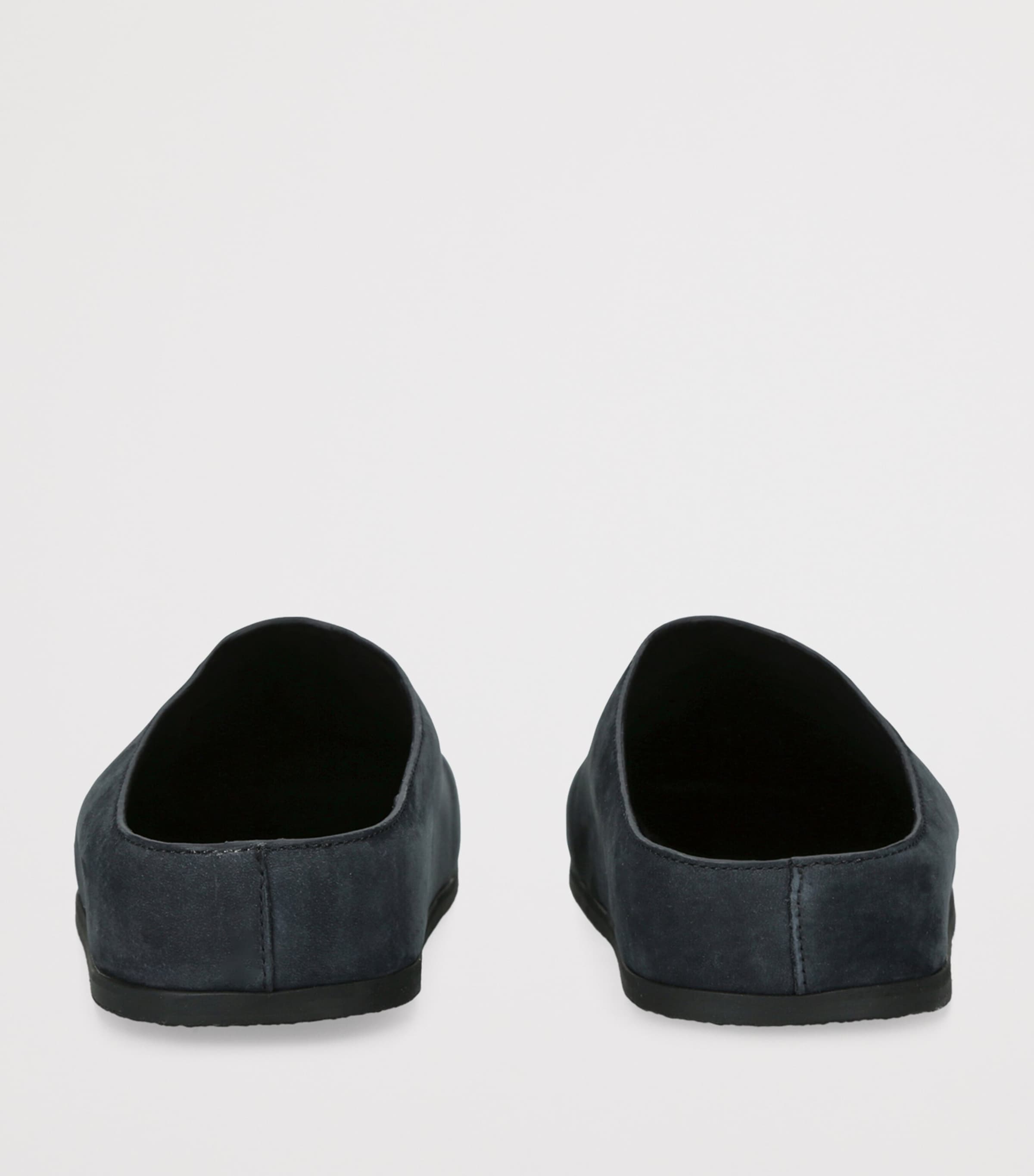 Studio Nicholson Nubuck Suede Slip-On Clogs Blue/dark Image 2