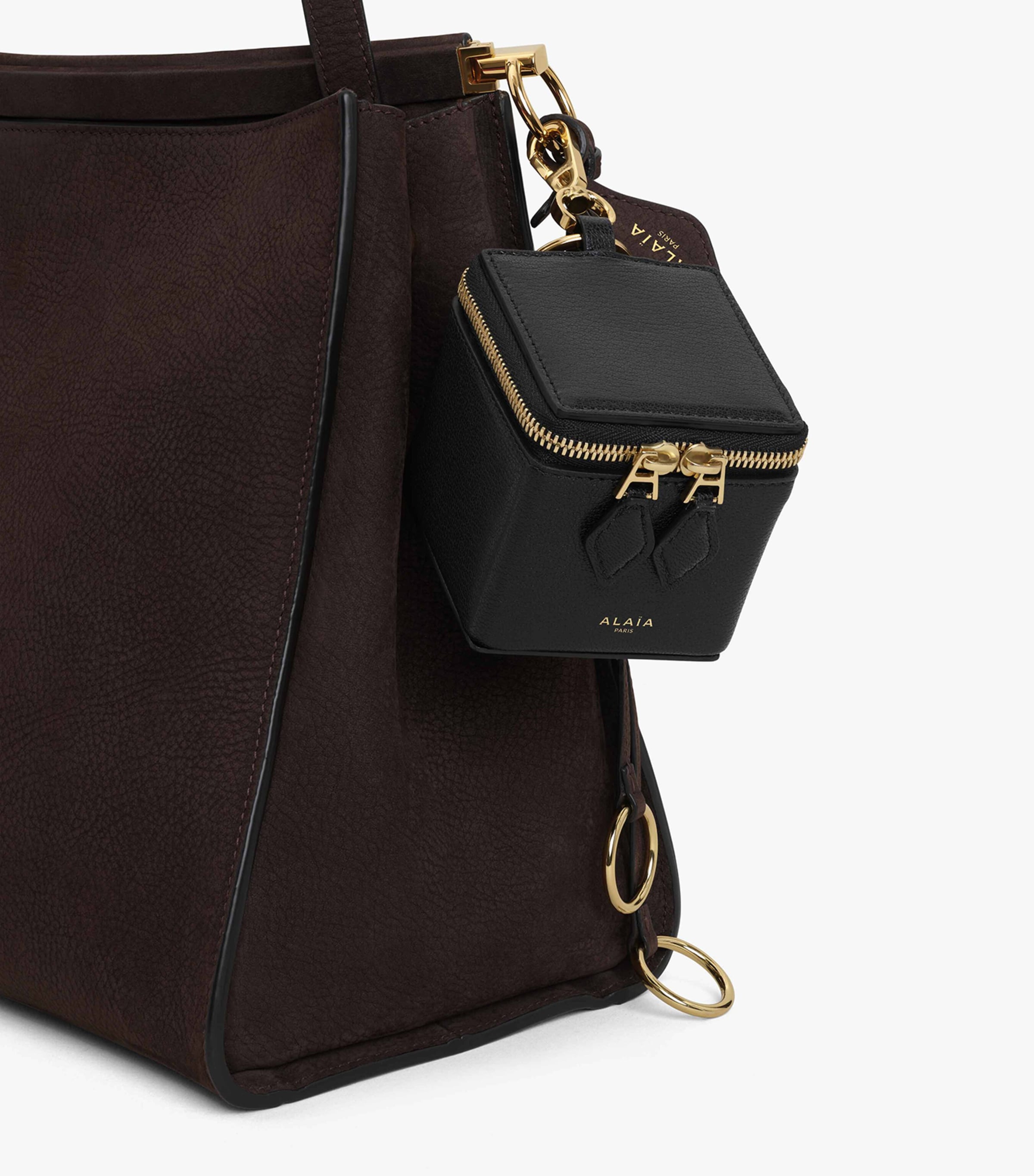 ショルダーバッグ・ポシェット Alaia Small Square Bag ALAÏA BLACK LE CLICK SMALL SQUARE BAG IN CALFSKIN |ALAÏA US