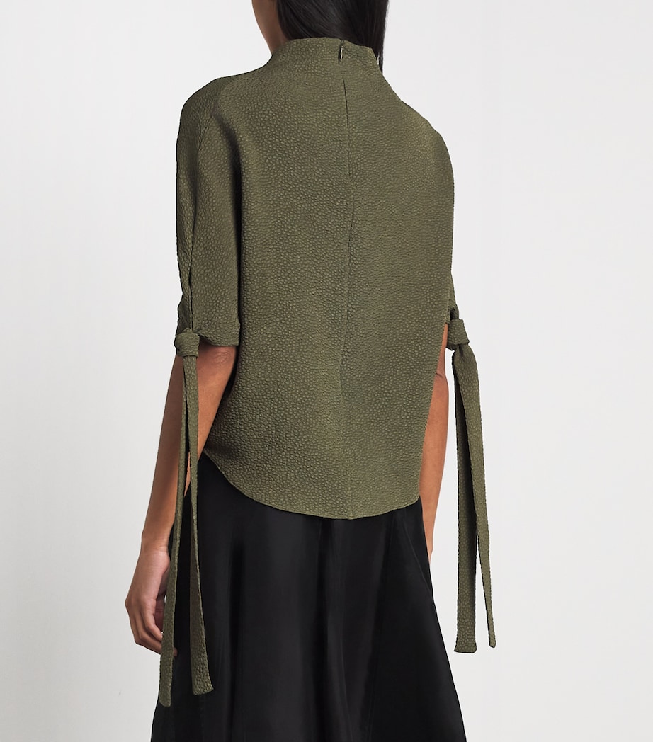 Edeline Lee Womens Pedernal Blouse Agr Amber Green Image 5