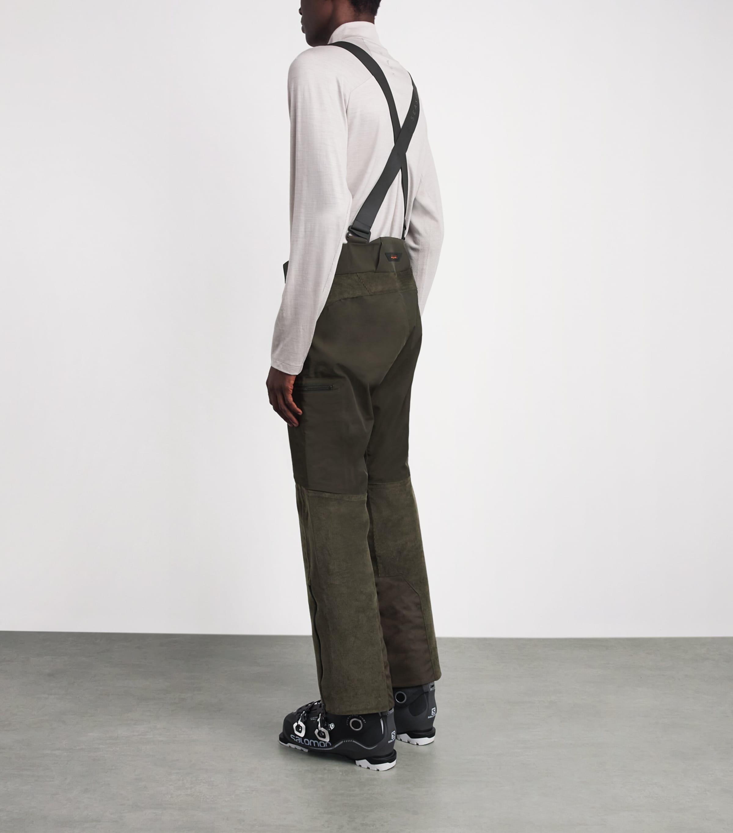 Sease Mens Corduroy Trace 2.0 Ski Trousers Bronze Olive Image 5