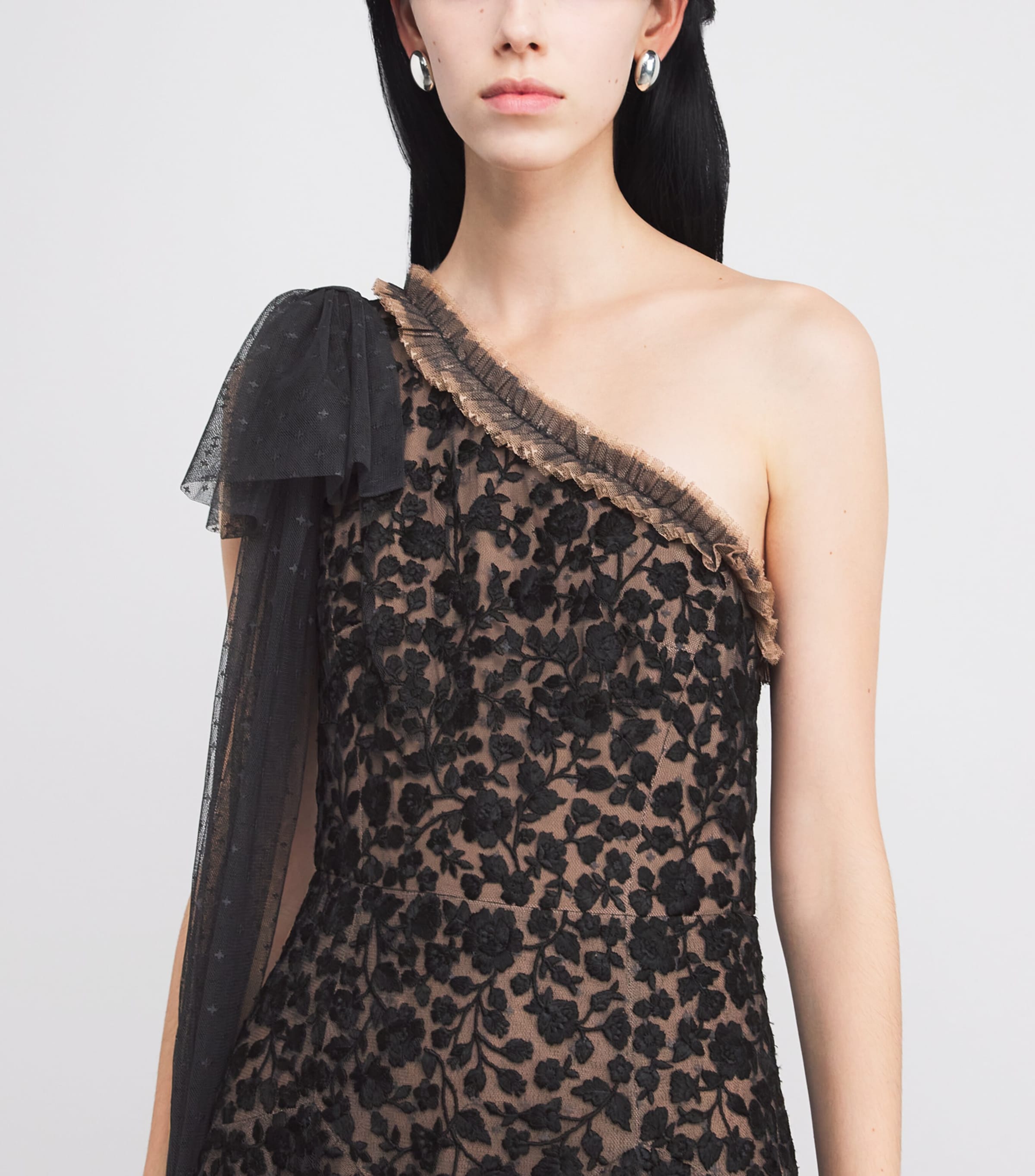 One-Shoulder Sylvia Rose Maxi Dress 77966688 GR/WRM TPE Image 6