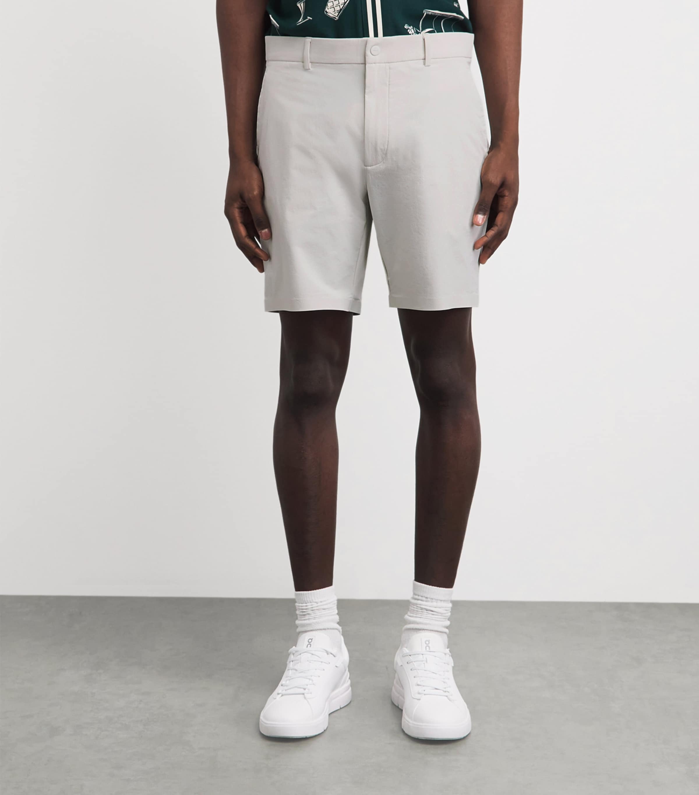RLX Ralph Lauren Mens Tailored Fit Shorts Stone Pebble Image 4