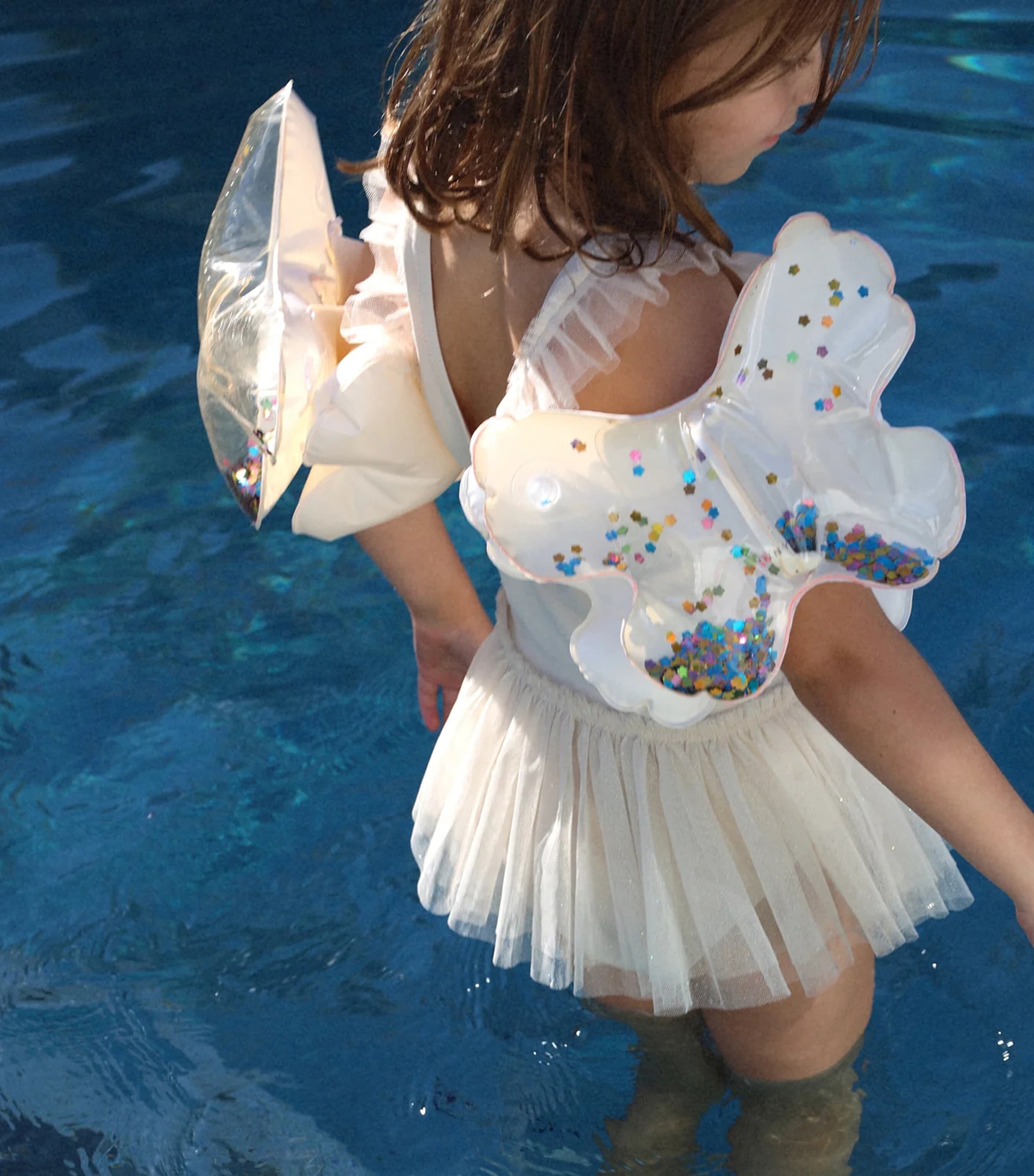 Sunnylife Kids Glitter Butterfly Inflatable Armbands (Set of 2) Glitter Image 4