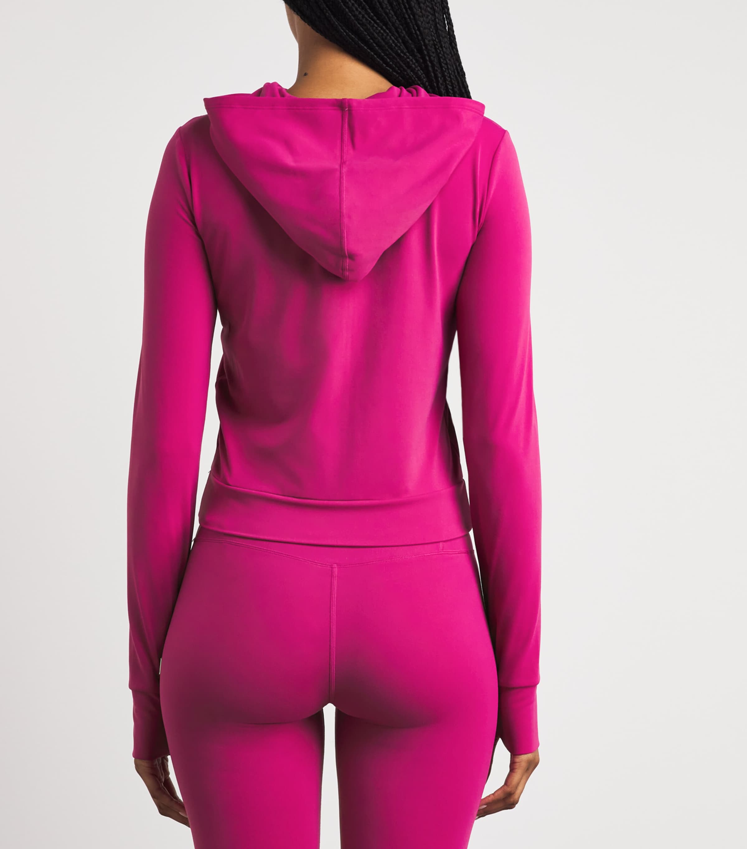 VUORI Womens AllTheFeels Mini Hoodie Dragonfruit Image 5