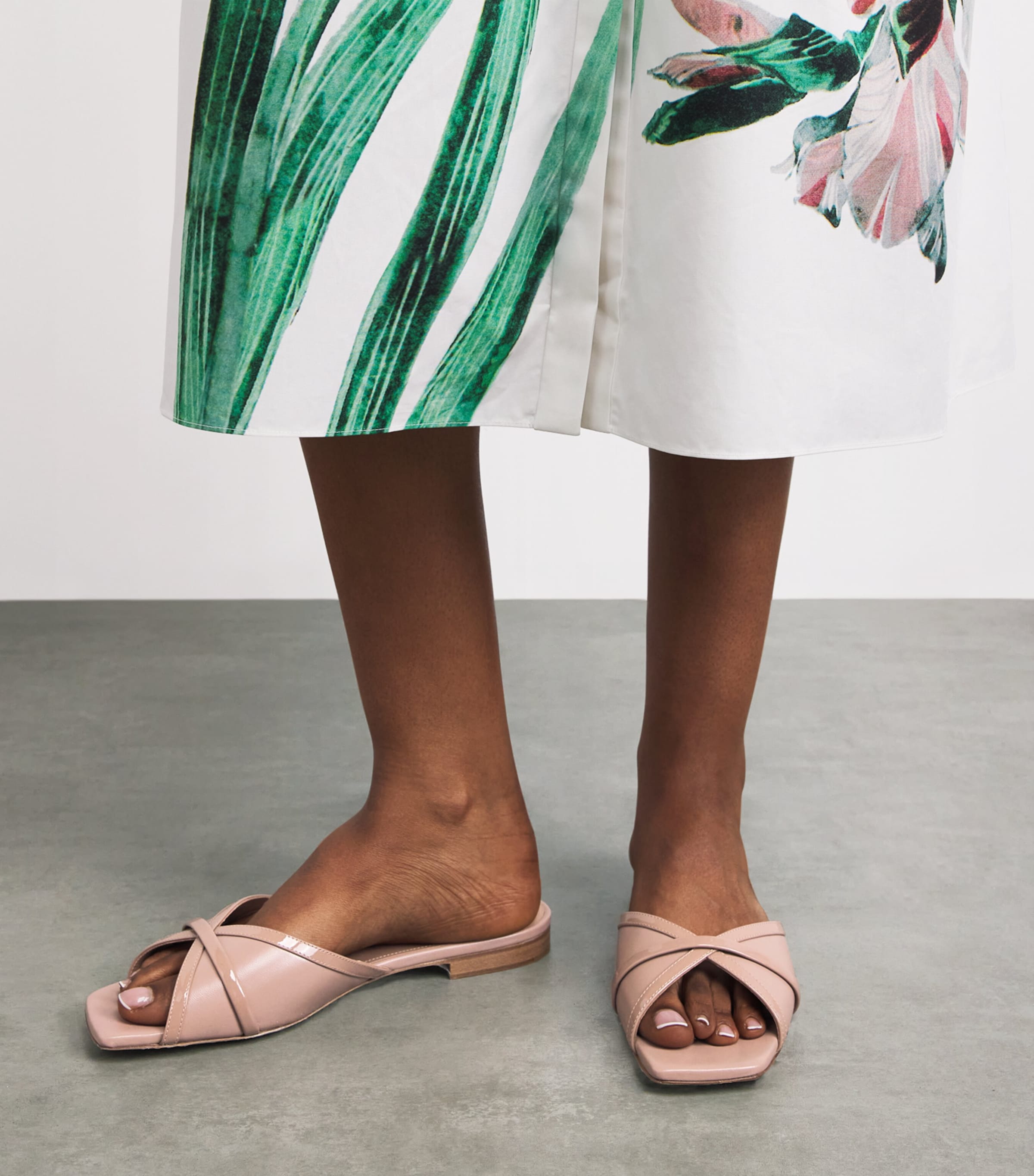 Malone Souliers Leather Perla Sandals Dove Image 2