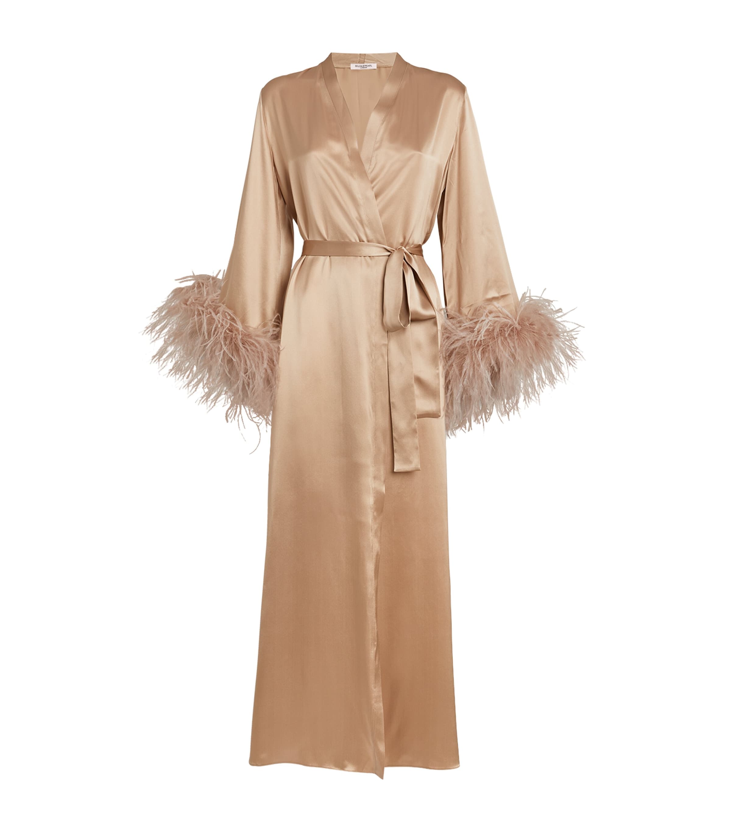 Shop Gilda & Pearl Silk Starring Role Long Robe In Pink