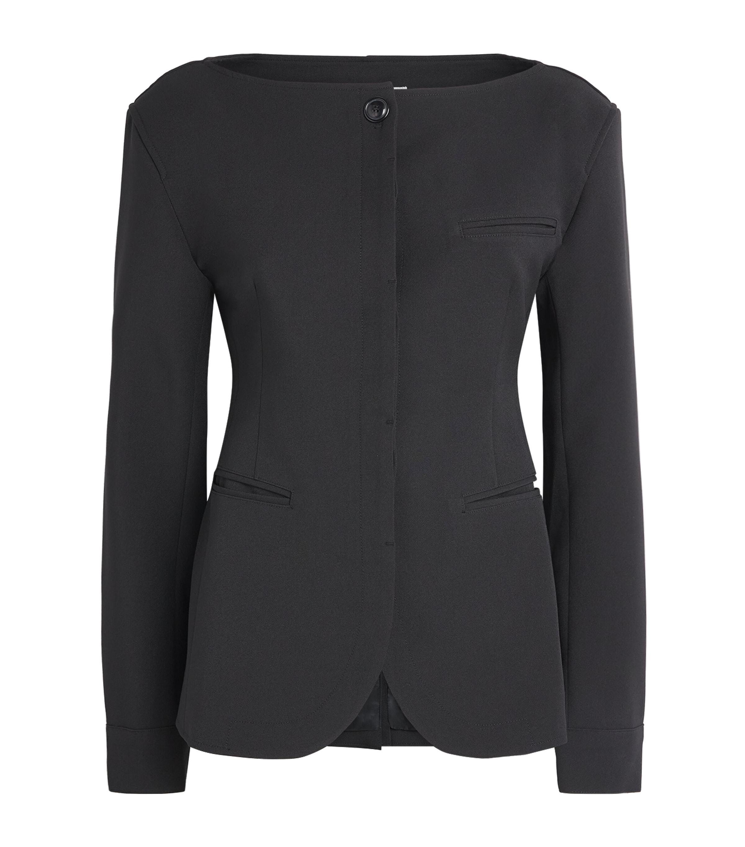 Source Unknown Womens Cinched Matteo Blazer Black Image 1