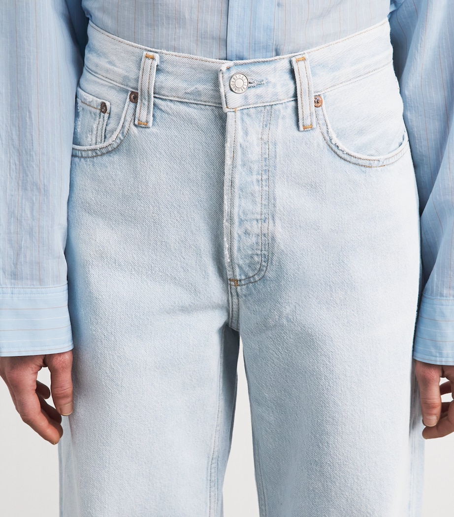 AGOLDE Womens Arc Bow-Leg Jeans Tangent Image 3