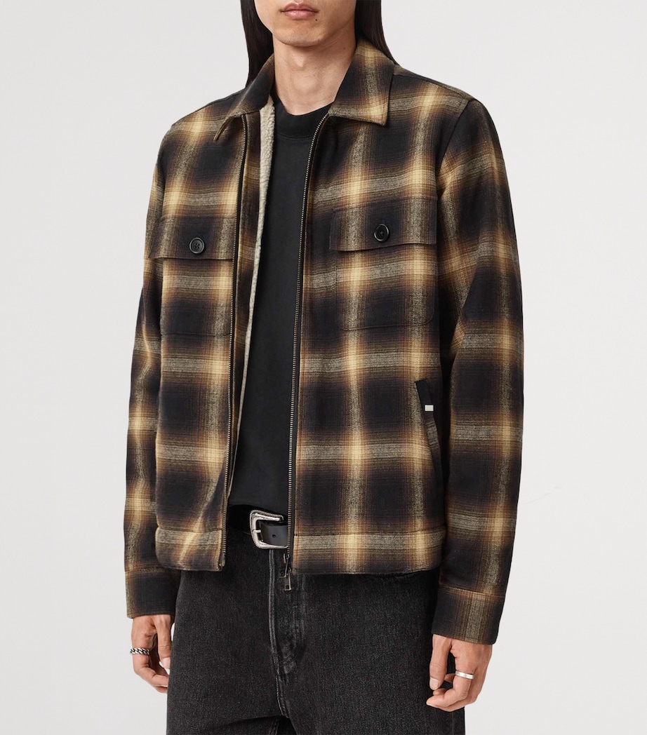 Organic Cotton Check Mathers Jacket TRAIL BROWN Image 6