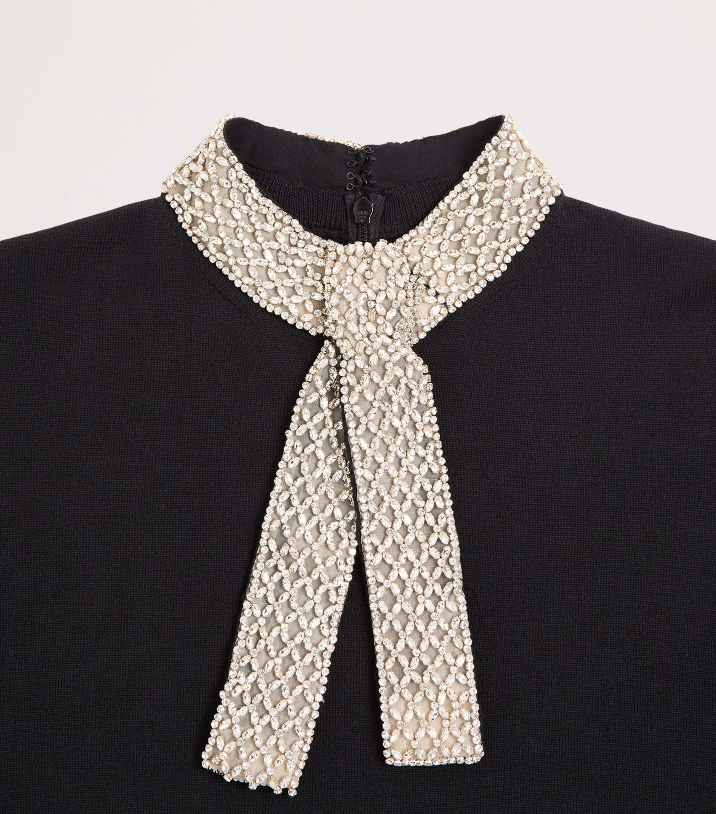 Valentino Womens Virgin Wool Embellished Sweater Image 7