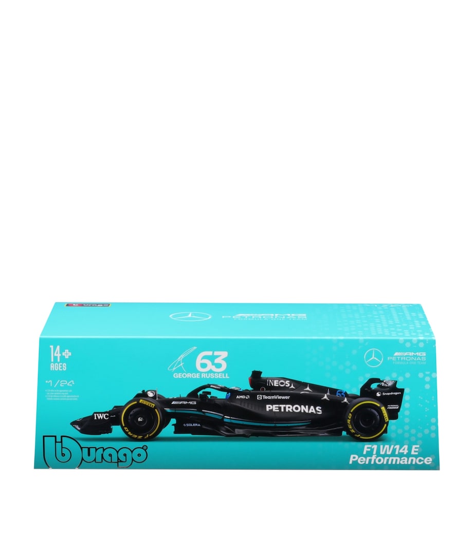 F1 Mercedes-AMG PETRONAS W14 #63 George Russell W/Helmet 2023 1:24 Model MULTI Image 1