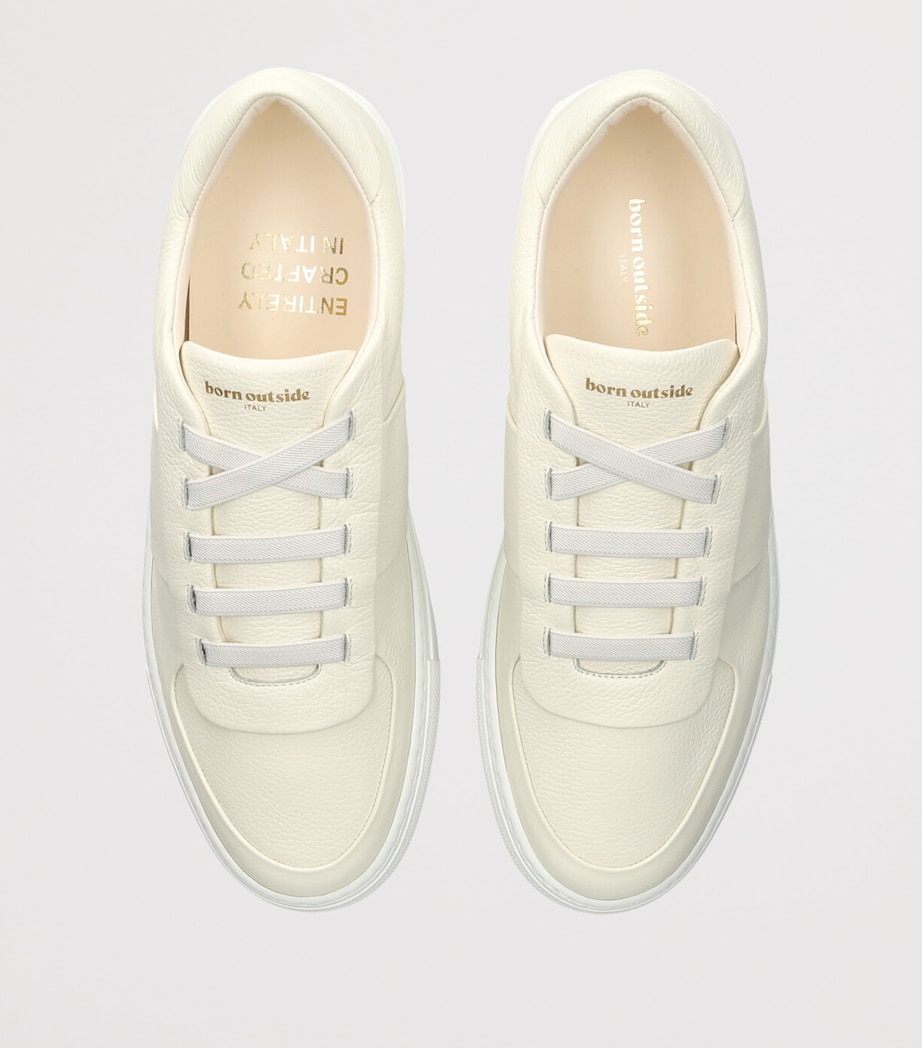 Born Outside Leather Tono Sneakers White Image 3
