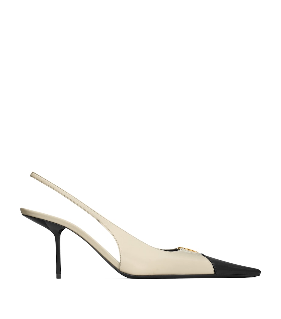 Saint Laurent Leather Babylone Slingback Pumps 75 Image 1