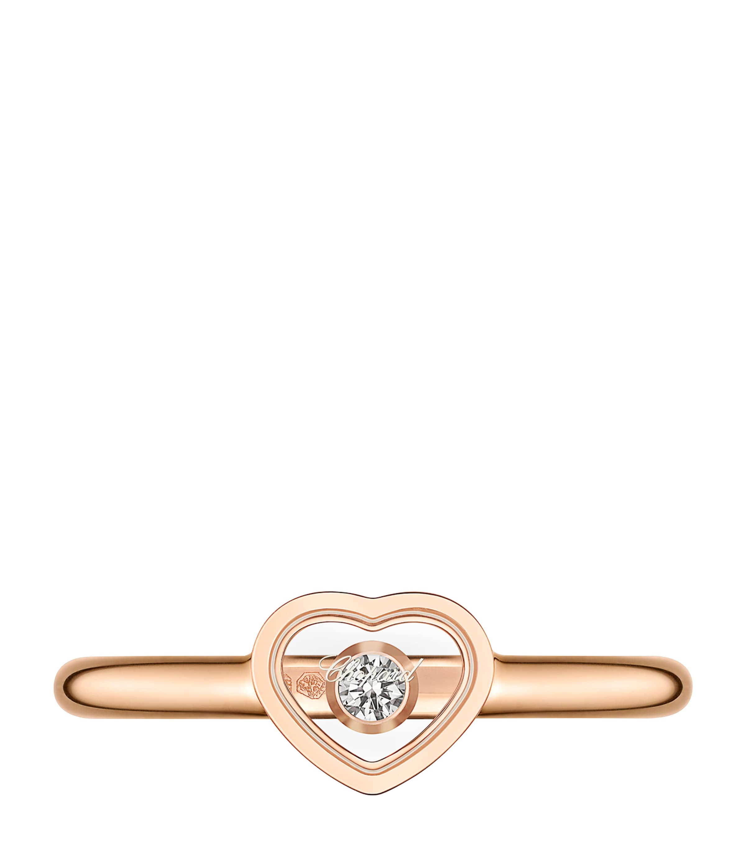 Rose Gold and Diamond My Happy Hearts Ring 18K ROSE GOLD Image 2
