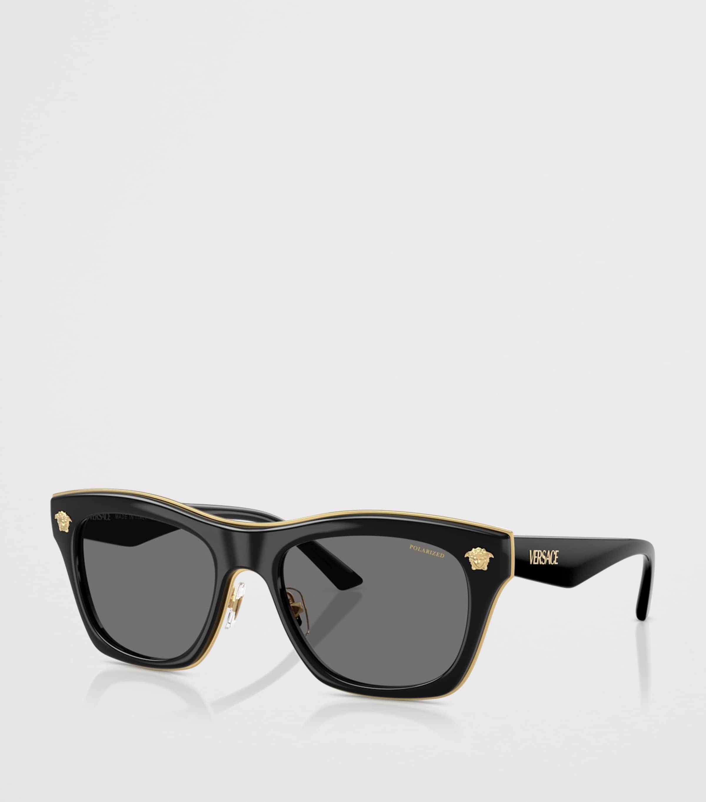 Versace Square Medusa Sunglasses Black Image 2