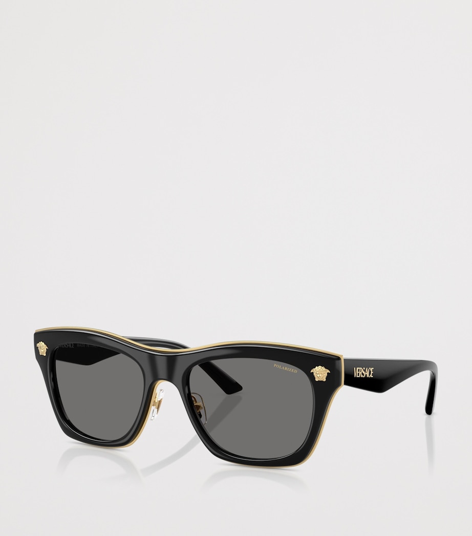 Versace Square Medusa Sunglasses Black Image 2