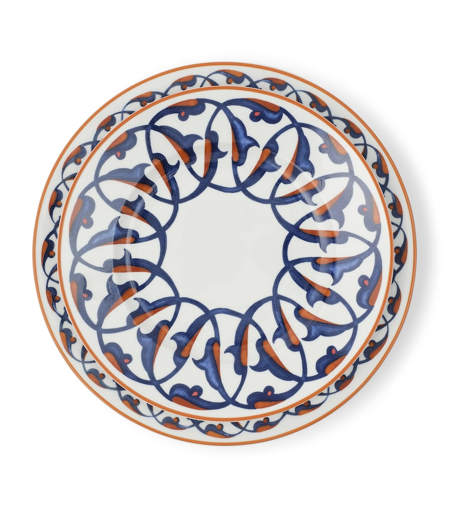 x Ginori 1735 Porcelain Anatolia Charger Plate (31cm) WHITE Image 3