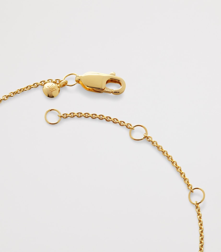 Gold Vermeil and Diamond Round Chain Bracelet 18K GOLD VERMEIL Image 3
