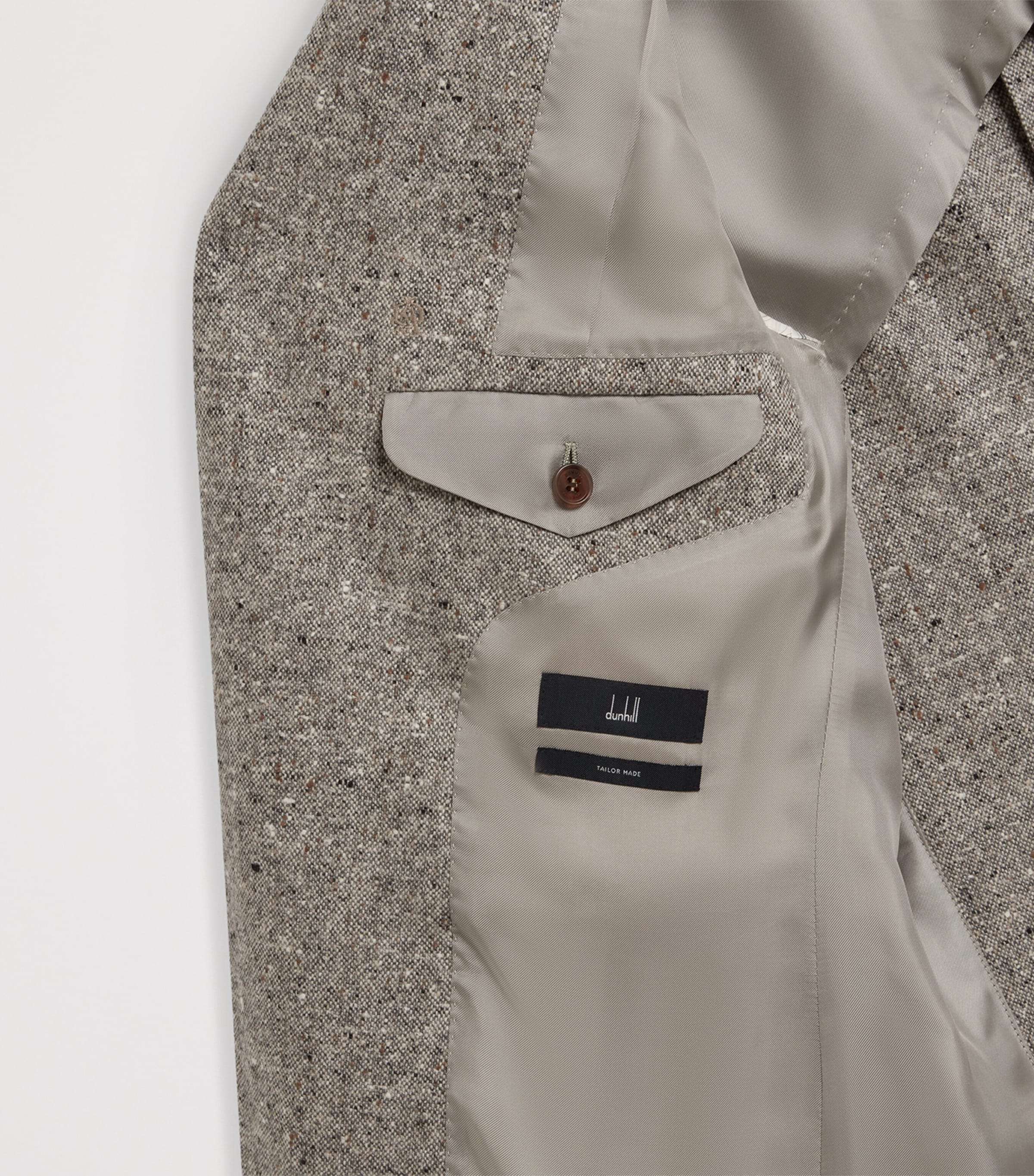 Wool Donegal Tweed Bourdon Blazer 086OATMEAL GREY Image 7