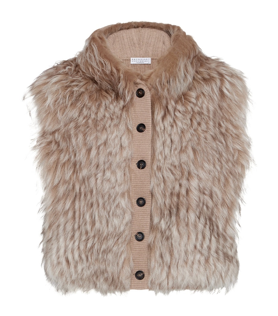 Cashmere Shearling Gilet CBR81 Image 1