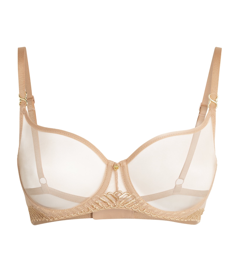 Sheer Emotion Underwired Half-Cup Bra SAND Image 1