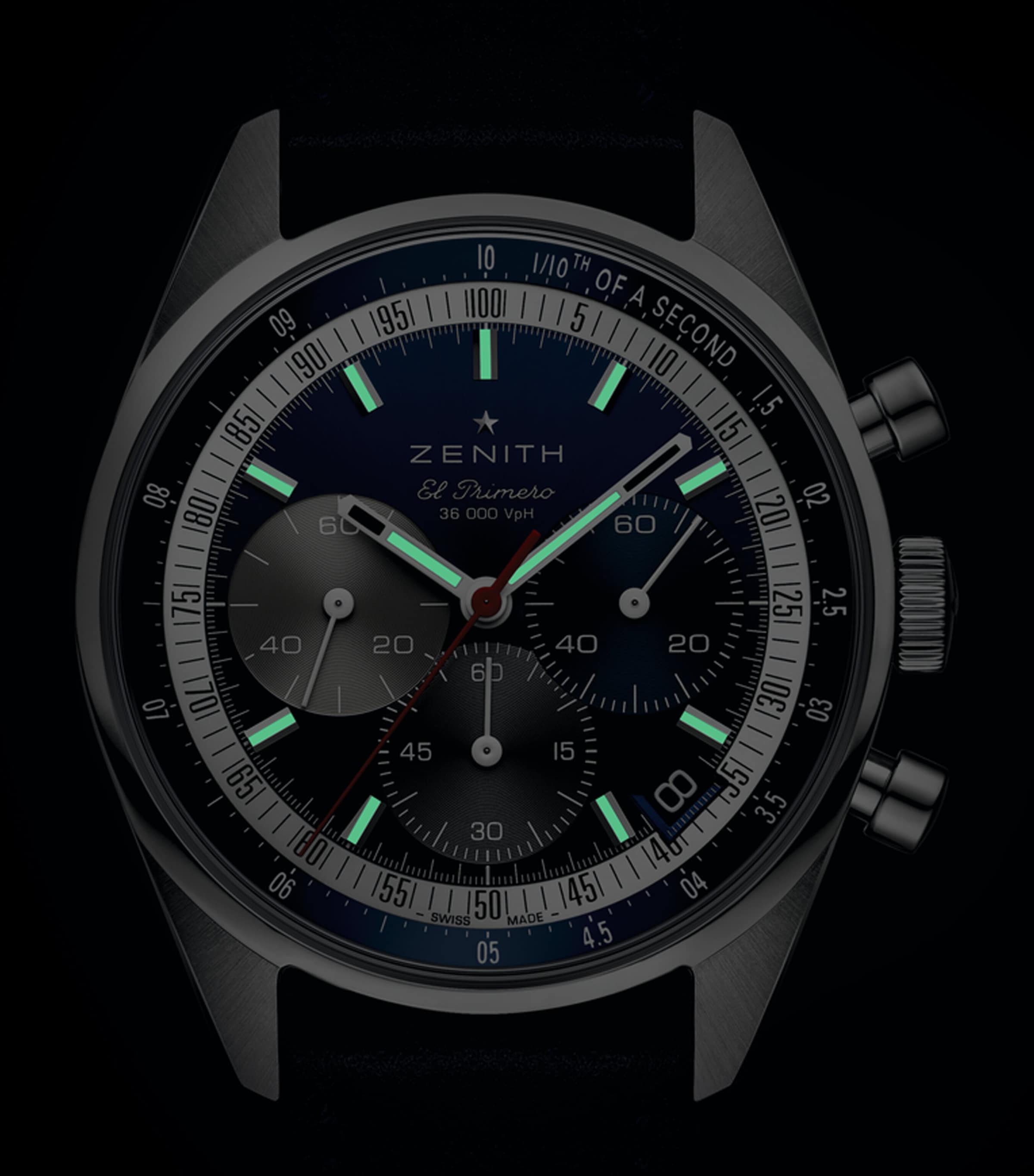 Stainless Steel Chronomaster Watch 38mm BLUE Image 3