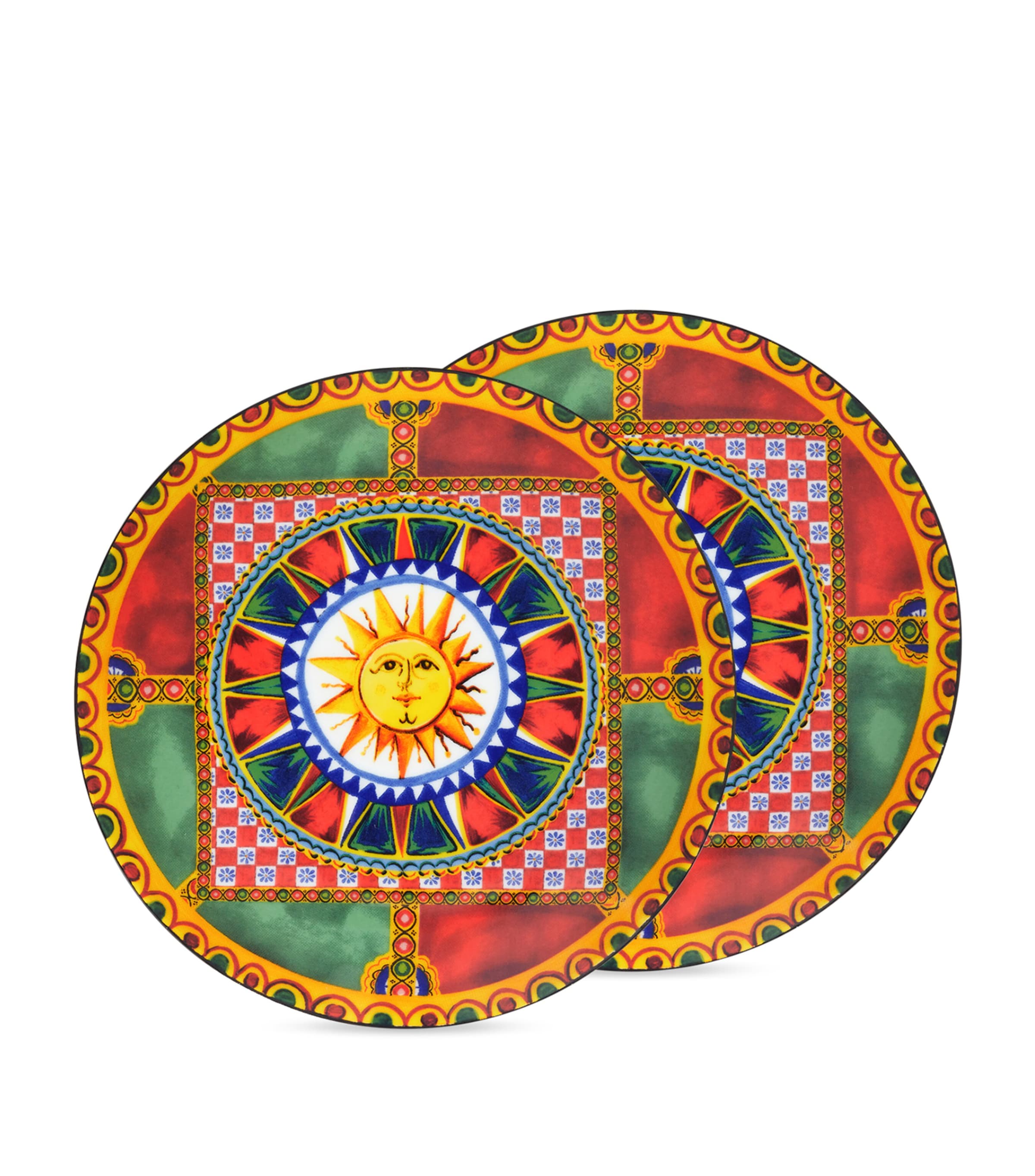 Dolce&Gabbana Casa Set of 2 Carretto Plates (17cm) Sole F Do Carr Image 3