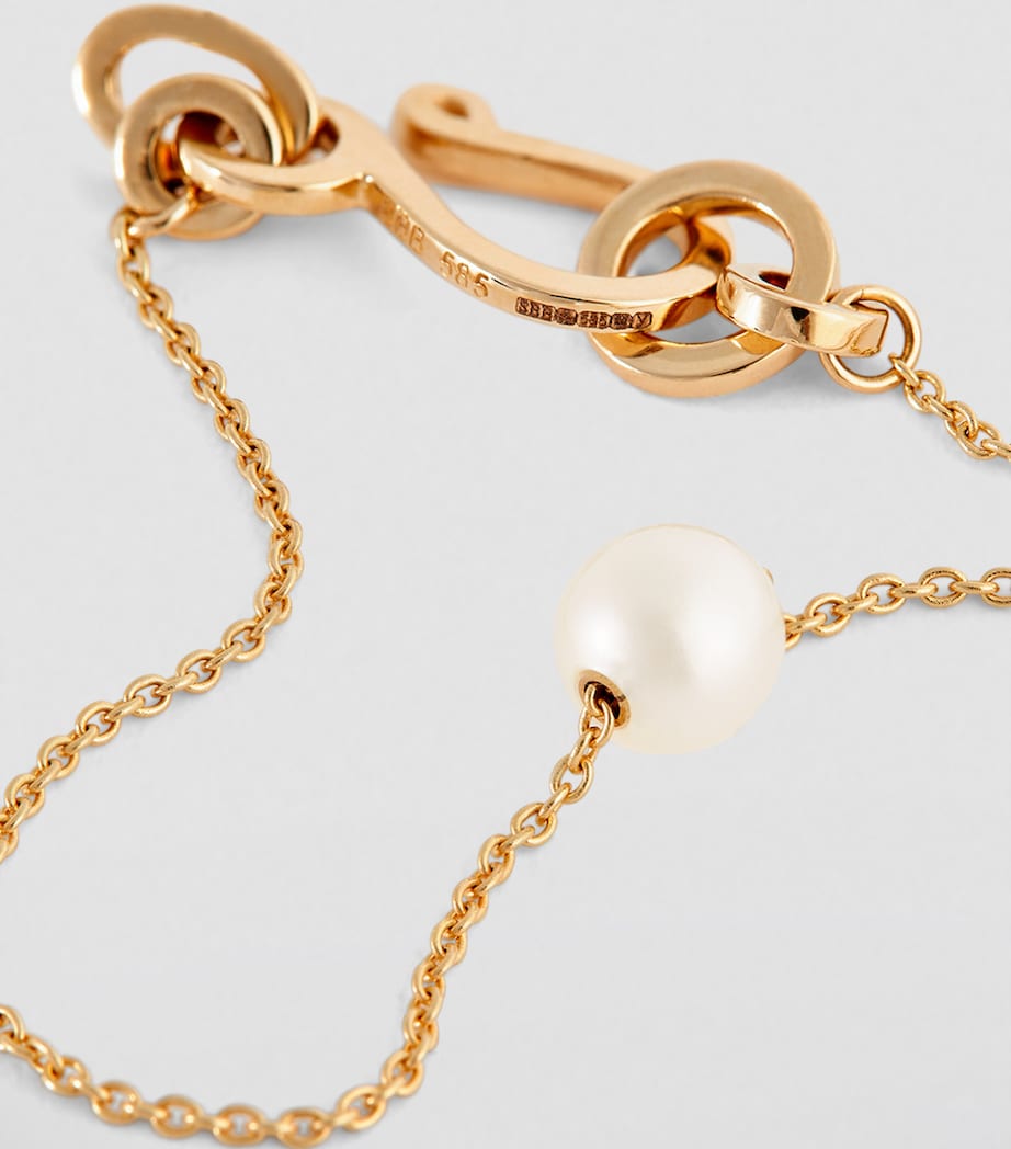 Yellow Gold and Pearl Stella Bracelet YELLOW GOLD Image 6