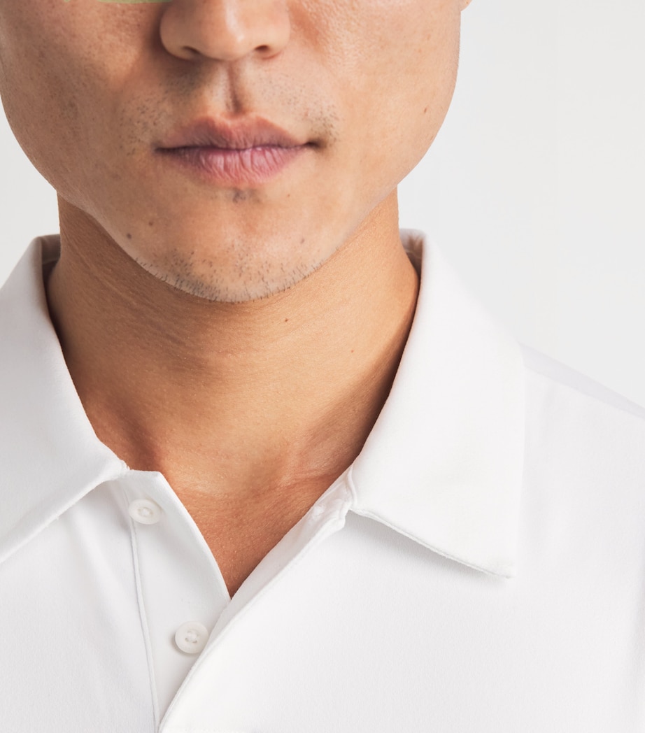 VUORI Mens Ponto Performance Polo Shirt Wht White Image 3