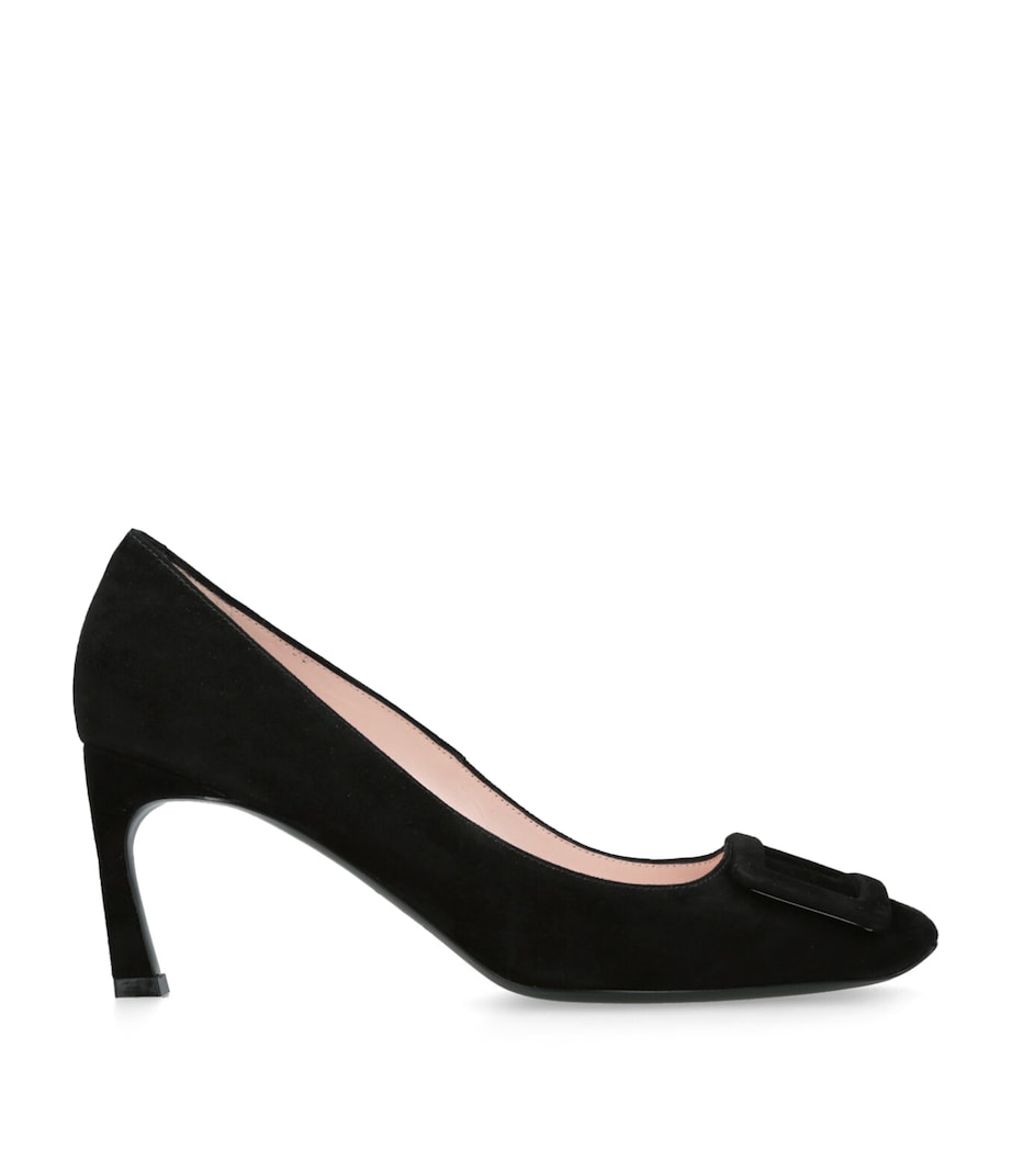 Suede Trompette Pumps 70 BLACK Image 1