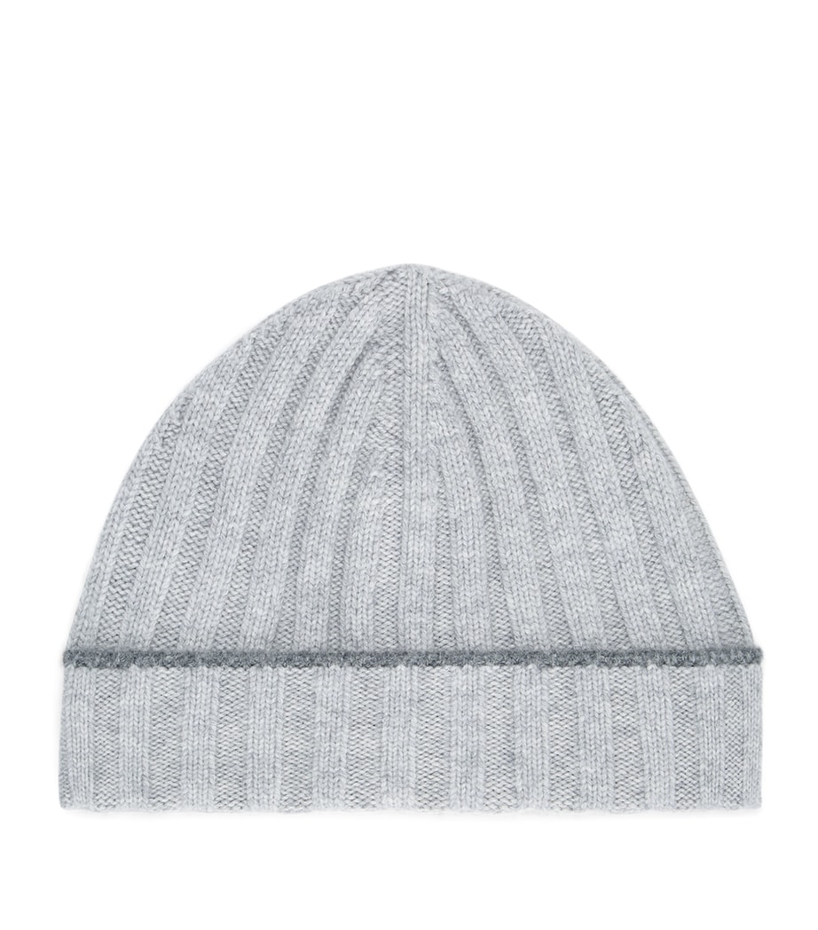 Cashmere Ribbed Beanie CS170 Image 1