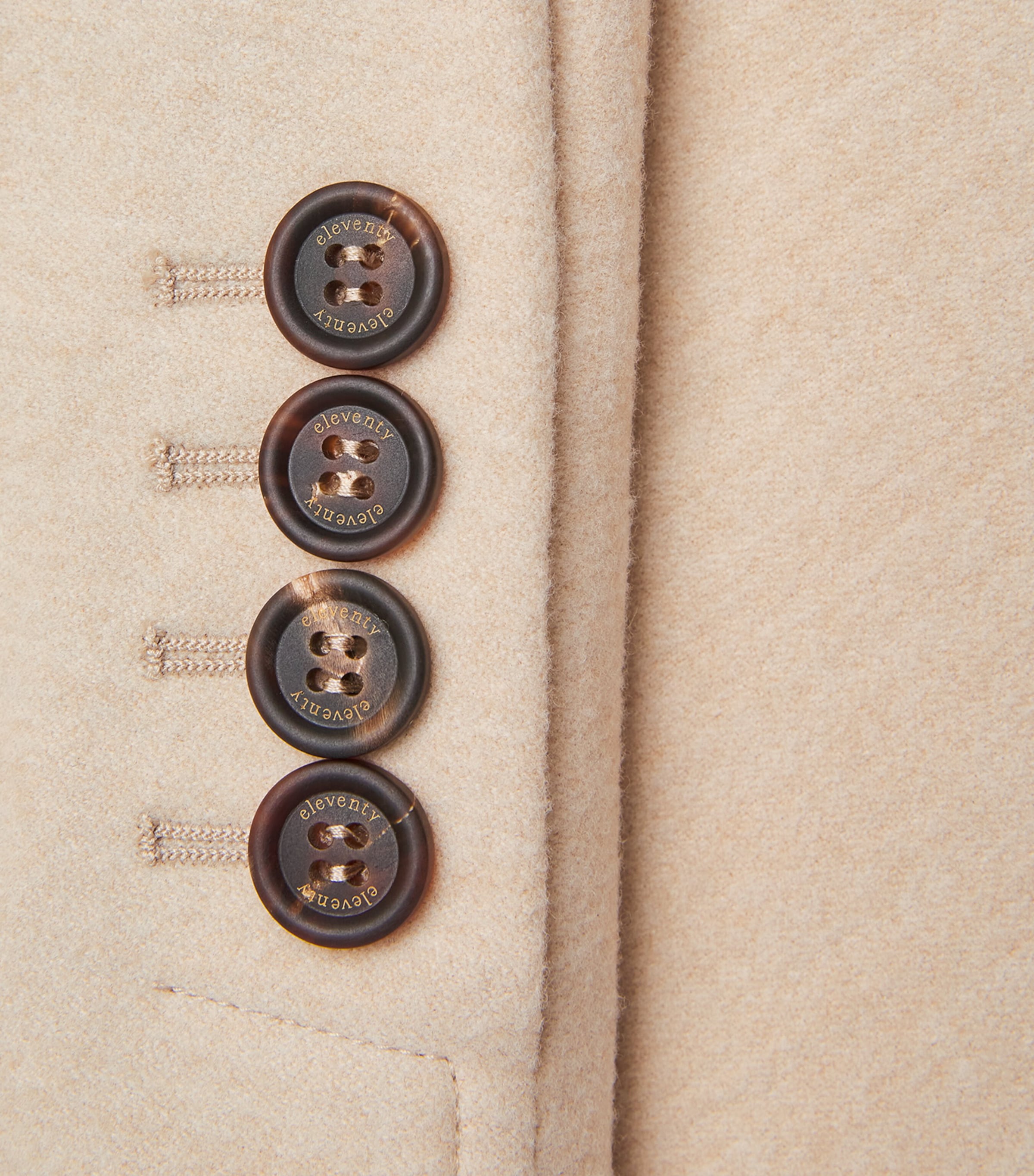 Wool Double-Breasted Pea Coat SABBIA Image 5