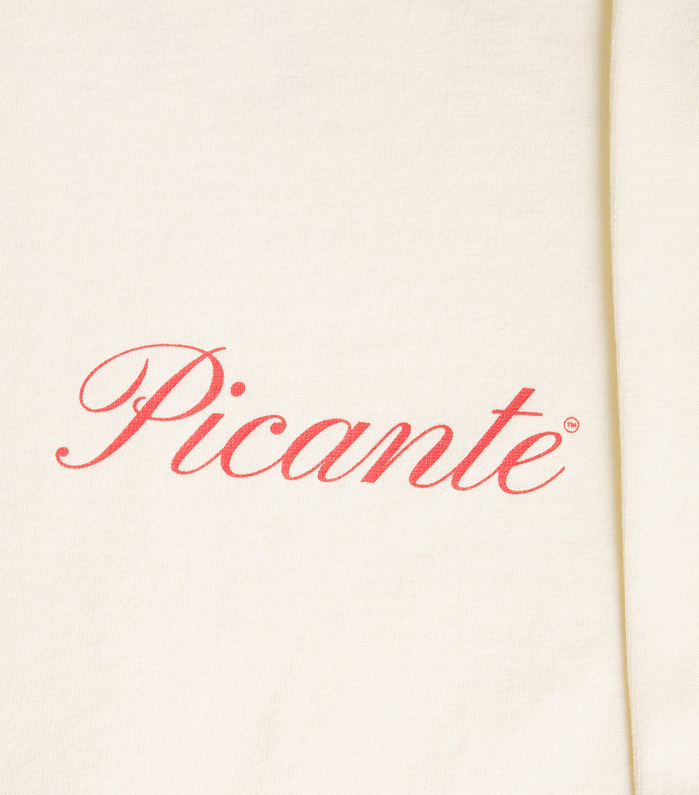 Picante Mens Organic Cotton Tailor Logo T-Shirt Ivory Image 6