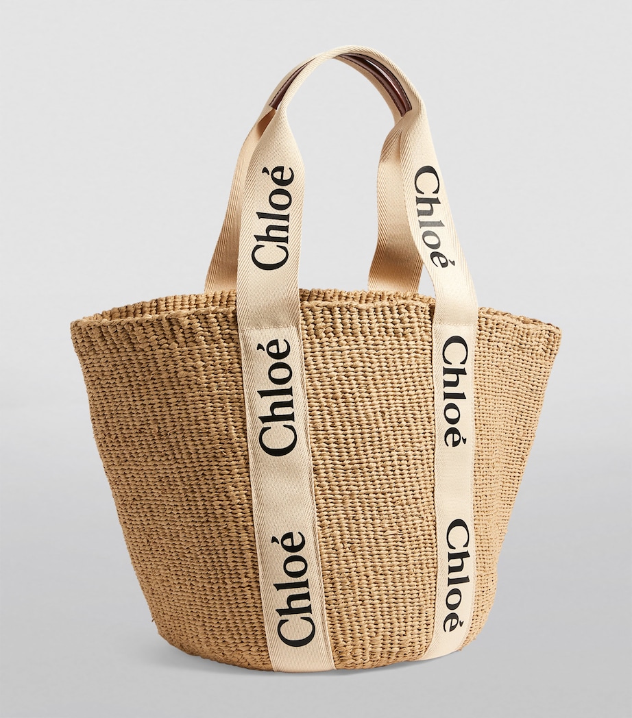 Large Woody Basket Bag BASKET WHITE Image 2