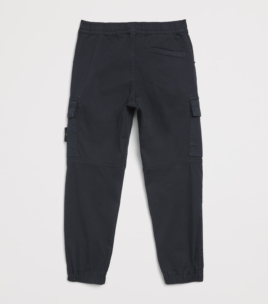 Stone Island Junior Cotton Cargo Trousers (2-14 Years) Black Image 2