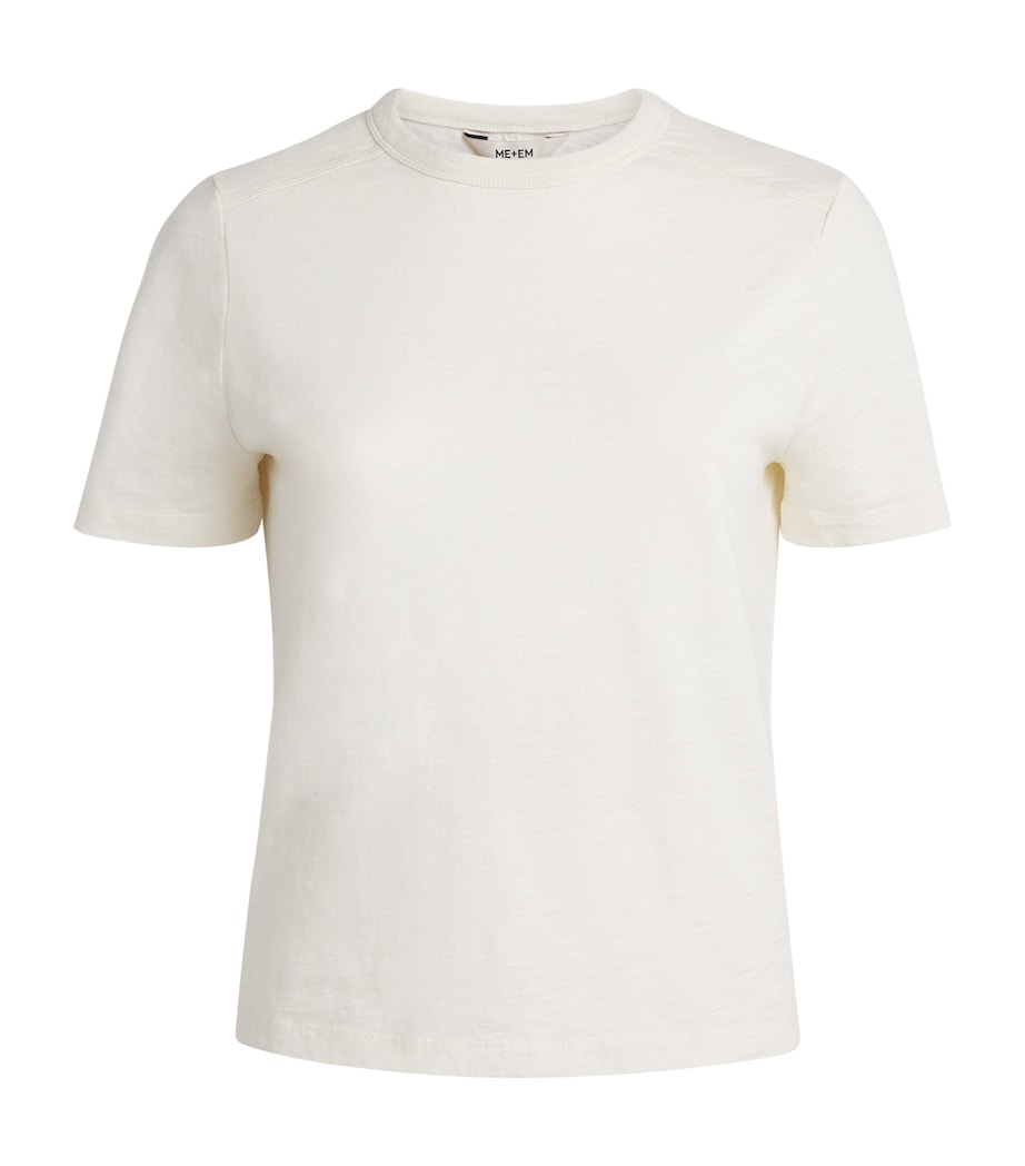 Cotton Warm Touch T-Shirt LIGHT CREAM Image 1