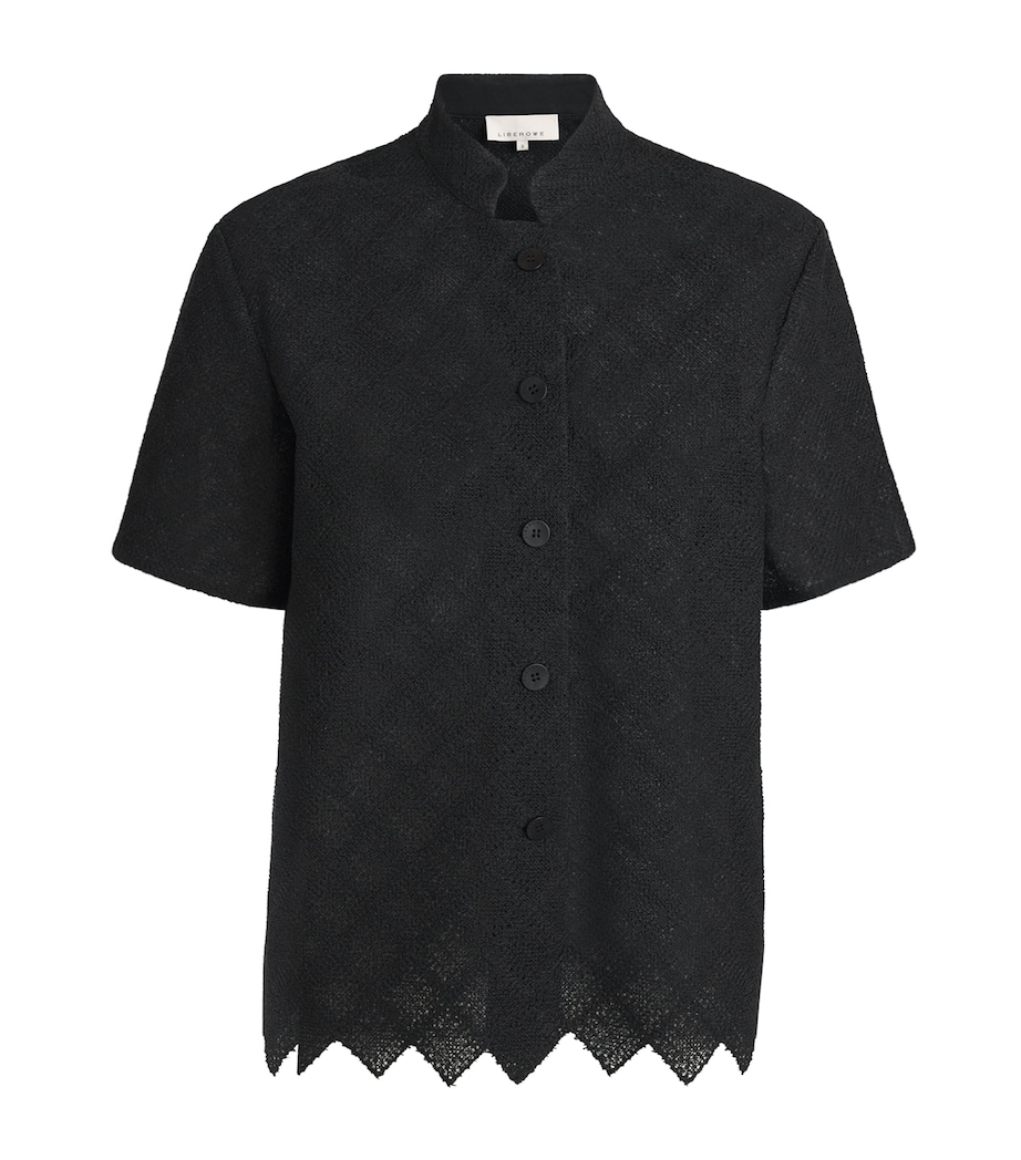 Liberowe Womens Lace Harper Shirt Black Image 1